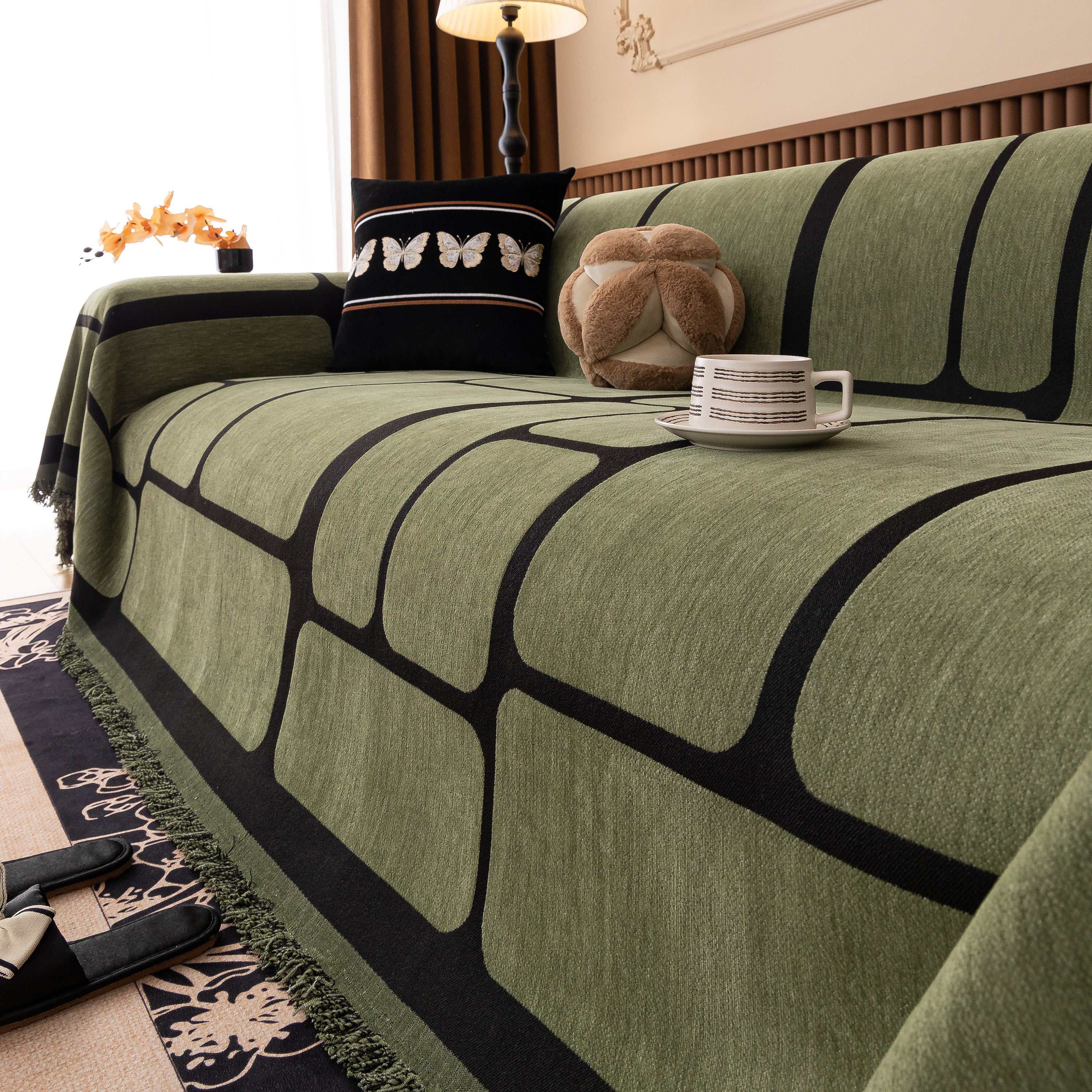 Modern Geometric Sofa Cover Decorative Couch Throw Blanket Furniture Protector - Image 78