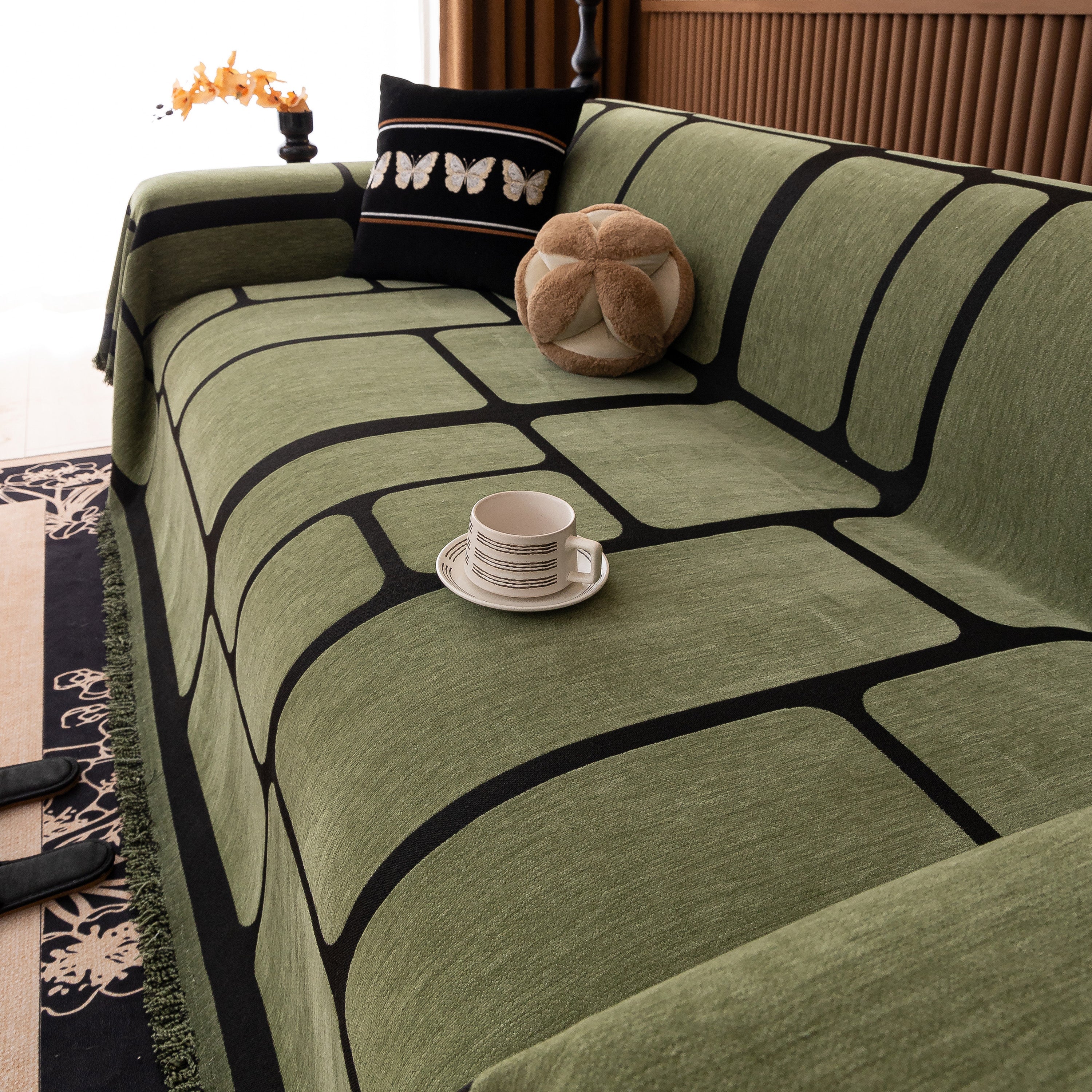Modern Geometric Sofa Cover Decorative Couch Throw Blanket Furniture Protector - Image 79