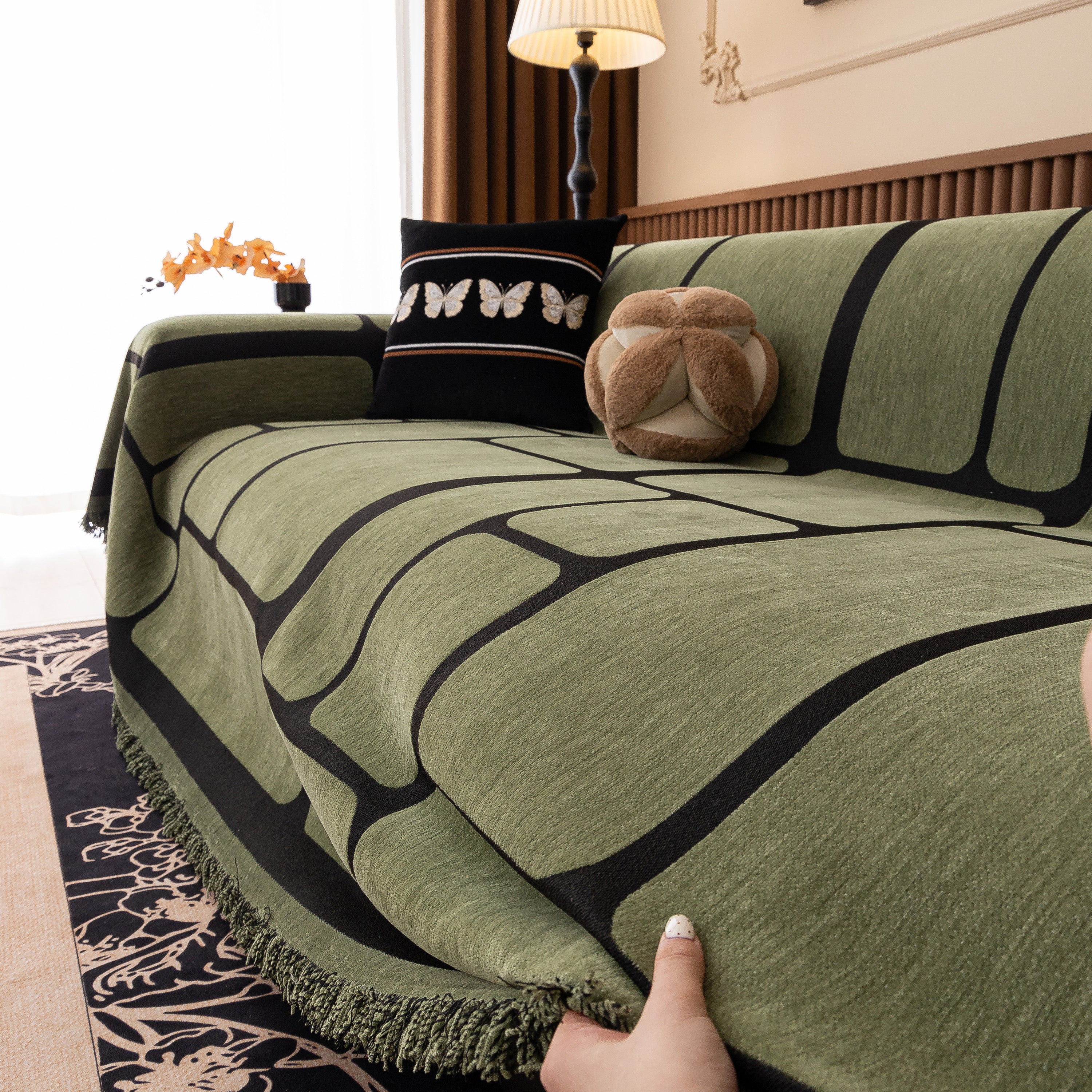 Modern Geometric Sofa Cover Decorative Couch Throw Blanket Furniture Protector - Image 87