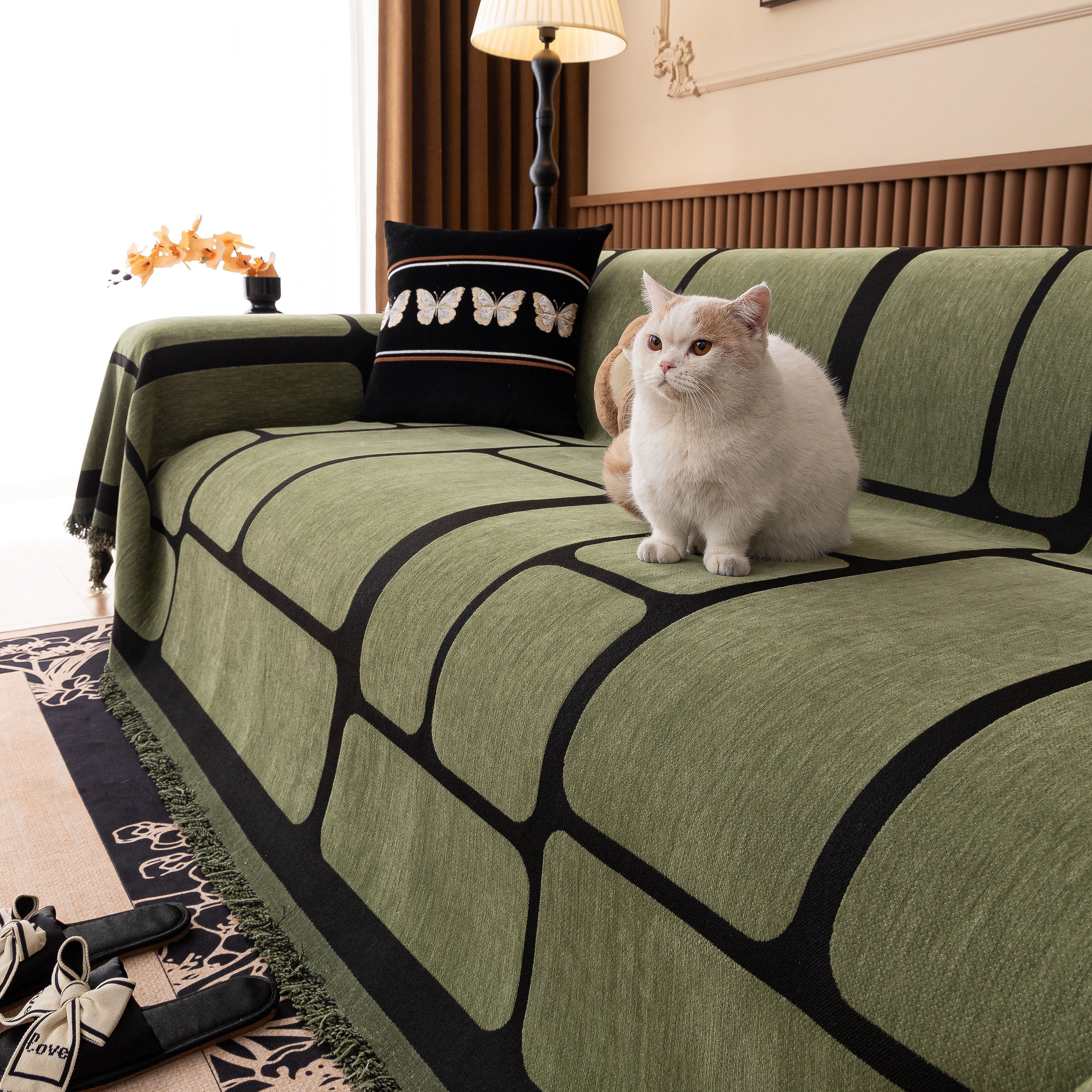 Modern Geometric Sofa Cover Decorative Couch Throw Blanket Furniture Protector - Image 93