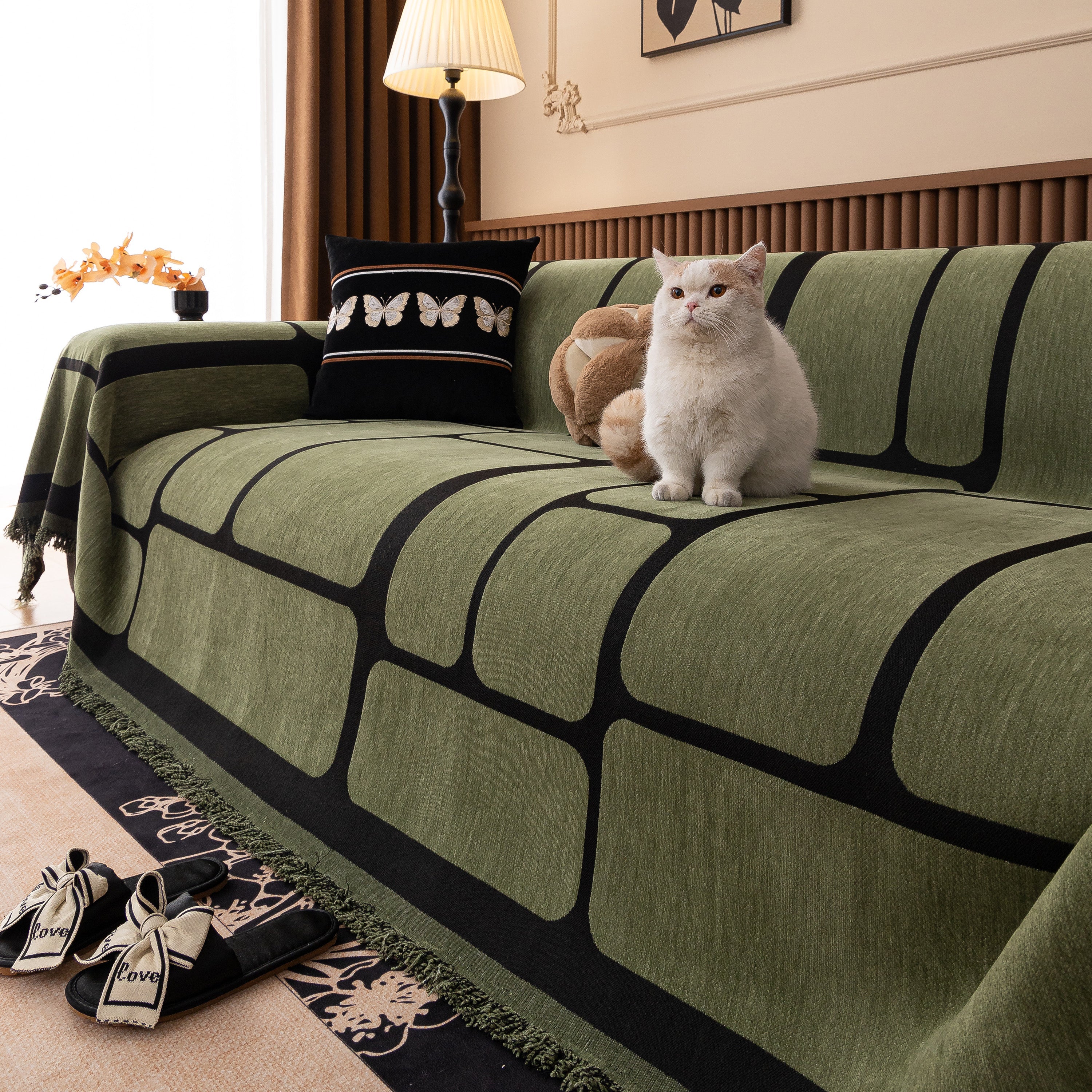 Modern Geometric Sofa Cover Decorative Couch Throw Blanket Furniture Protector - Image 94