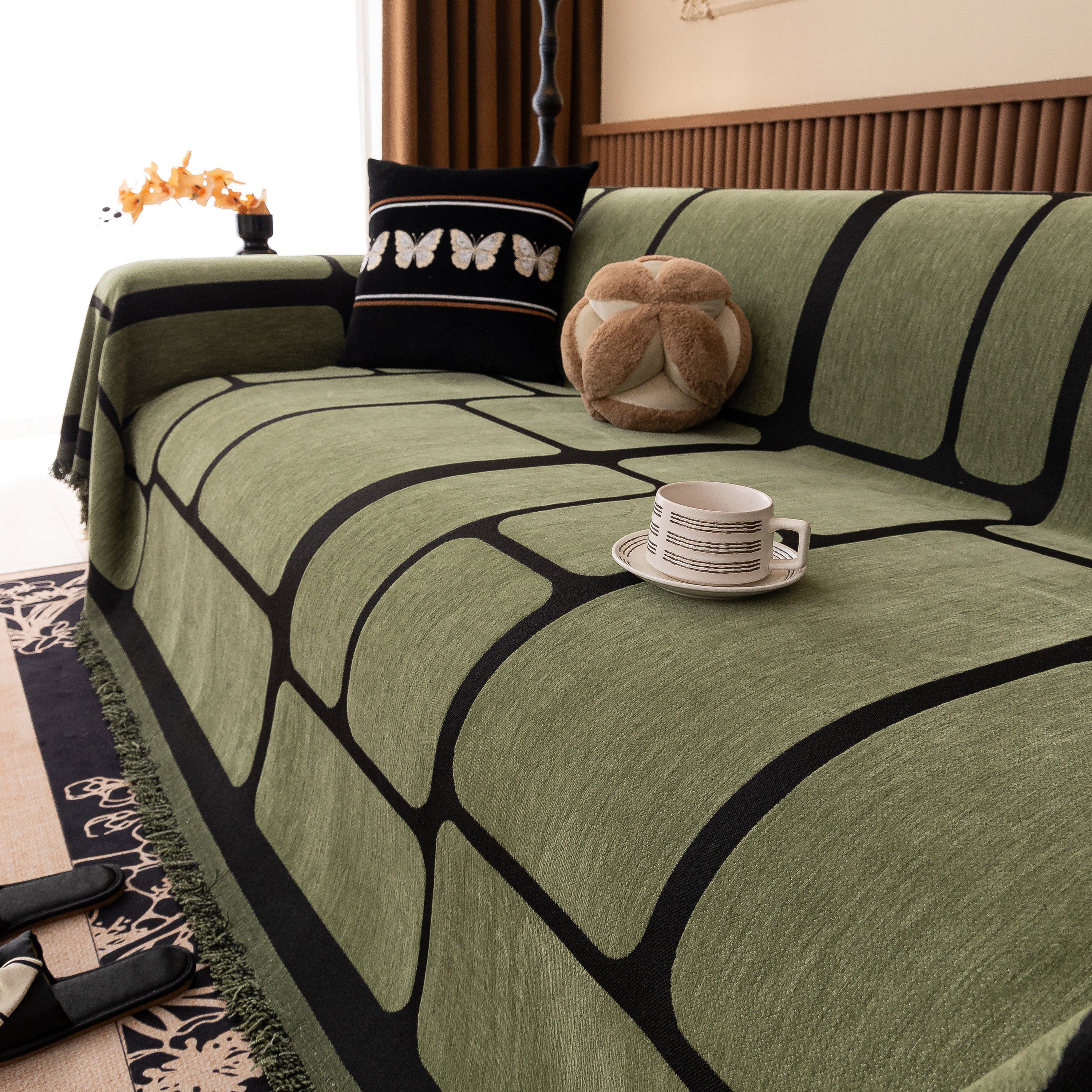 Modern Geometric Sofa Cover Decorative Couch Throw Blanket Furniture Protector - Image 96