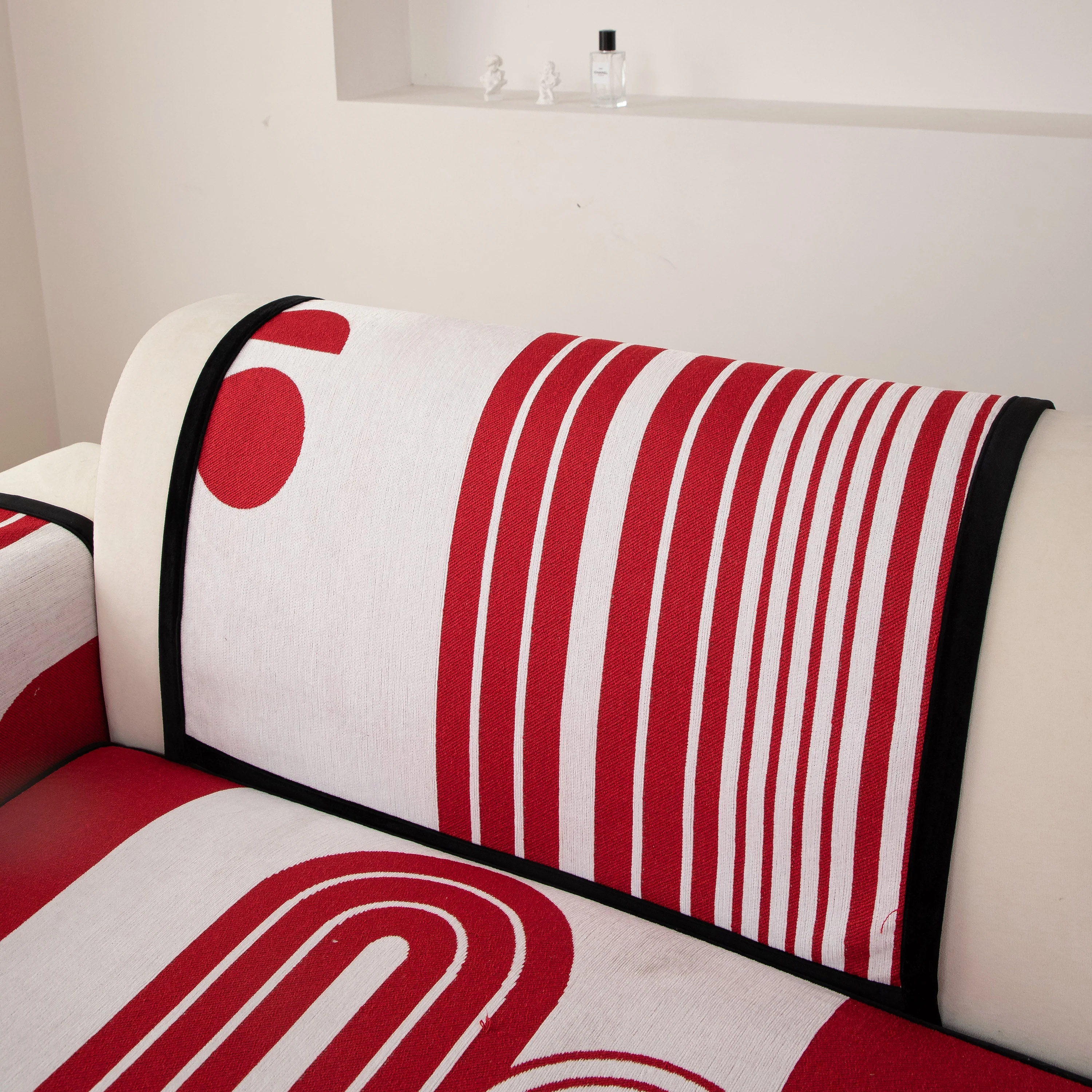 Modern Geometric Sofa Cover - Thick Woven, Pet Friendly, Stylish Couch Protector - Image 39