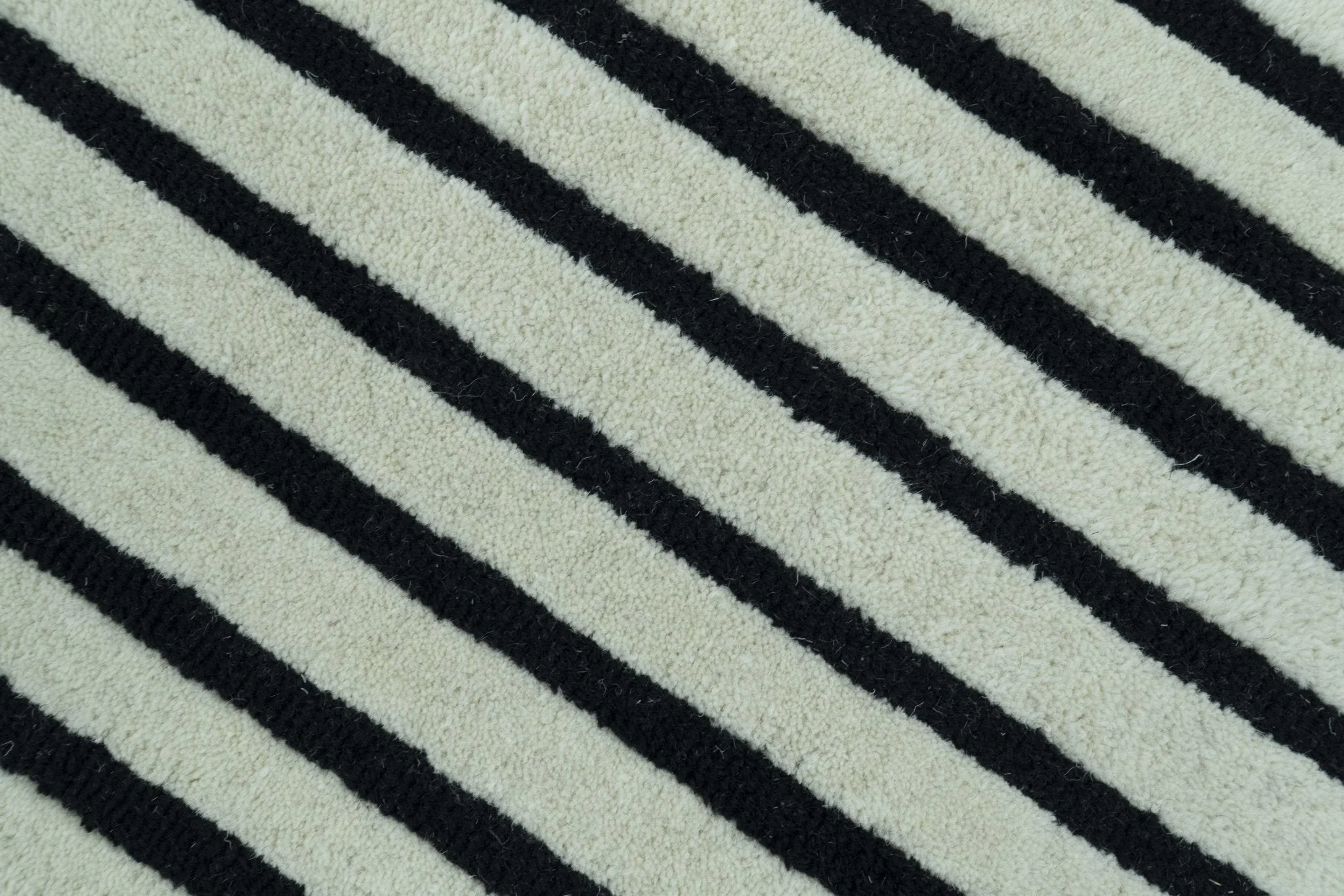 Modern Geometrical Pattern Black And White Hand Tufted Custom Made wool rug - Image 6