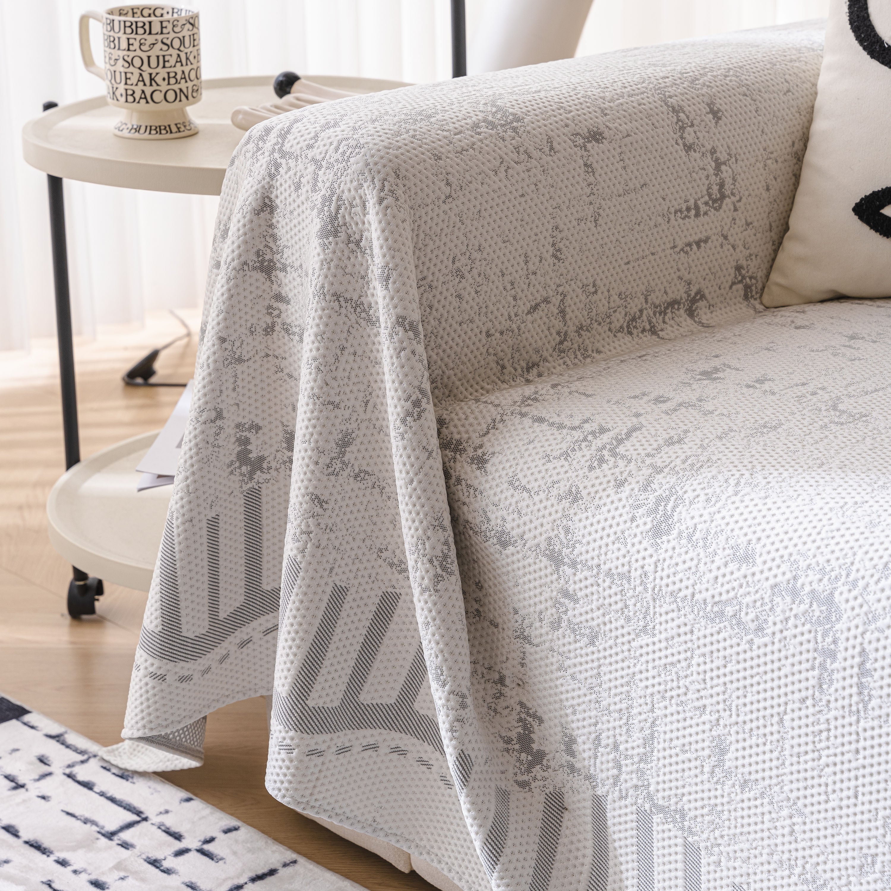 Modern Light Luxury Silky Smooth Couch Throw Protector, Washable Furniture Protector - Image 17