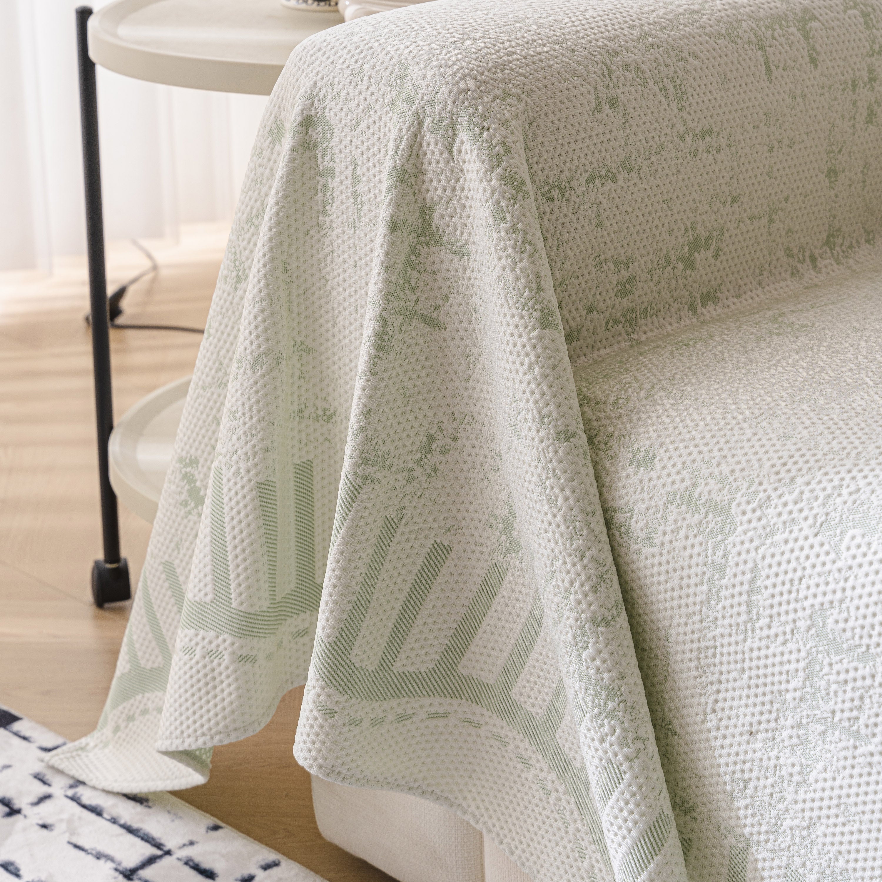 Modern Light Luxury Silky Smooth Couch Throw Protector, Washable Furniture Protector - Image 41