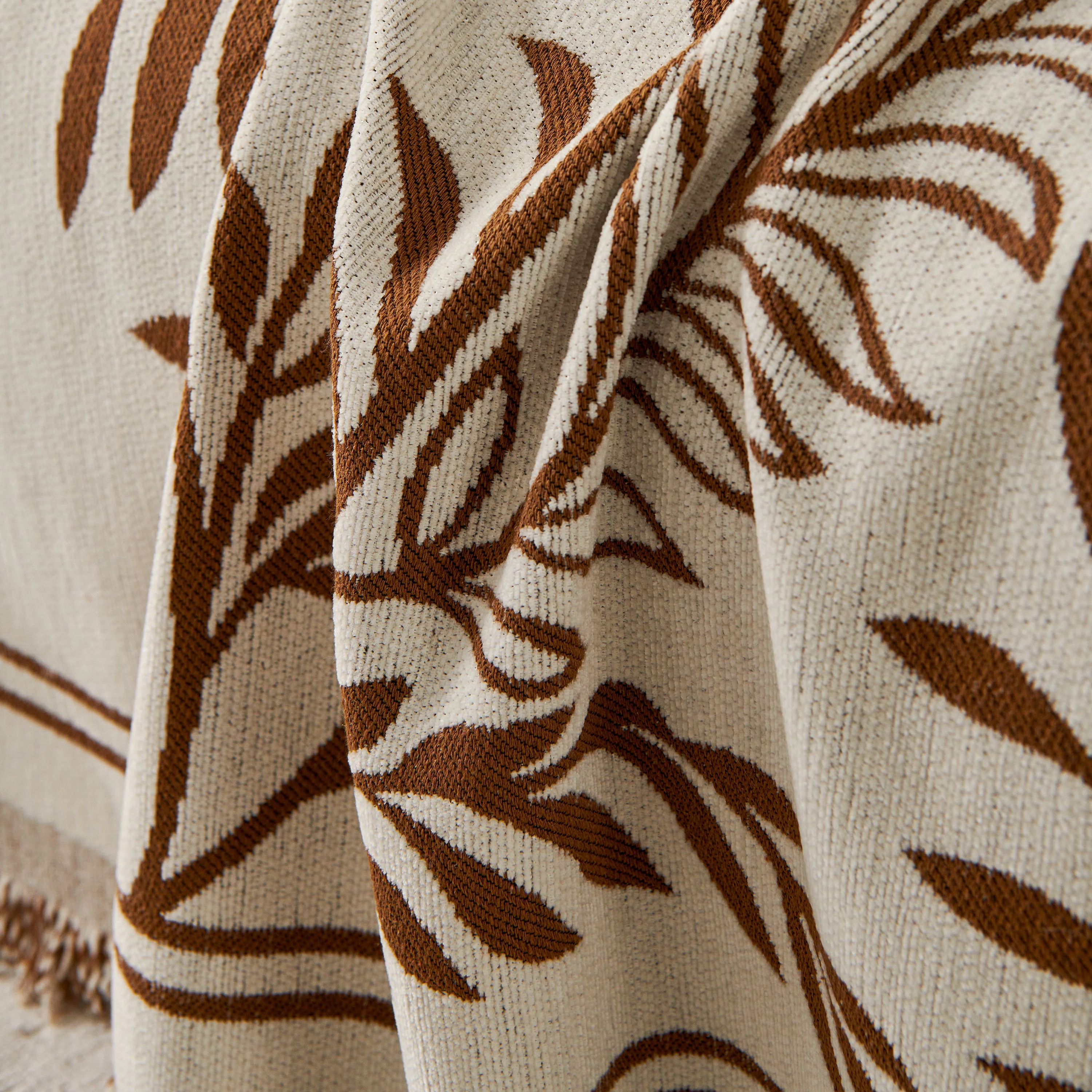 Modern Minimalist Chenille Willow Leaf Pattern Couch Cover Blanket, Luxurious Blankets for The Sofa - Image 120
