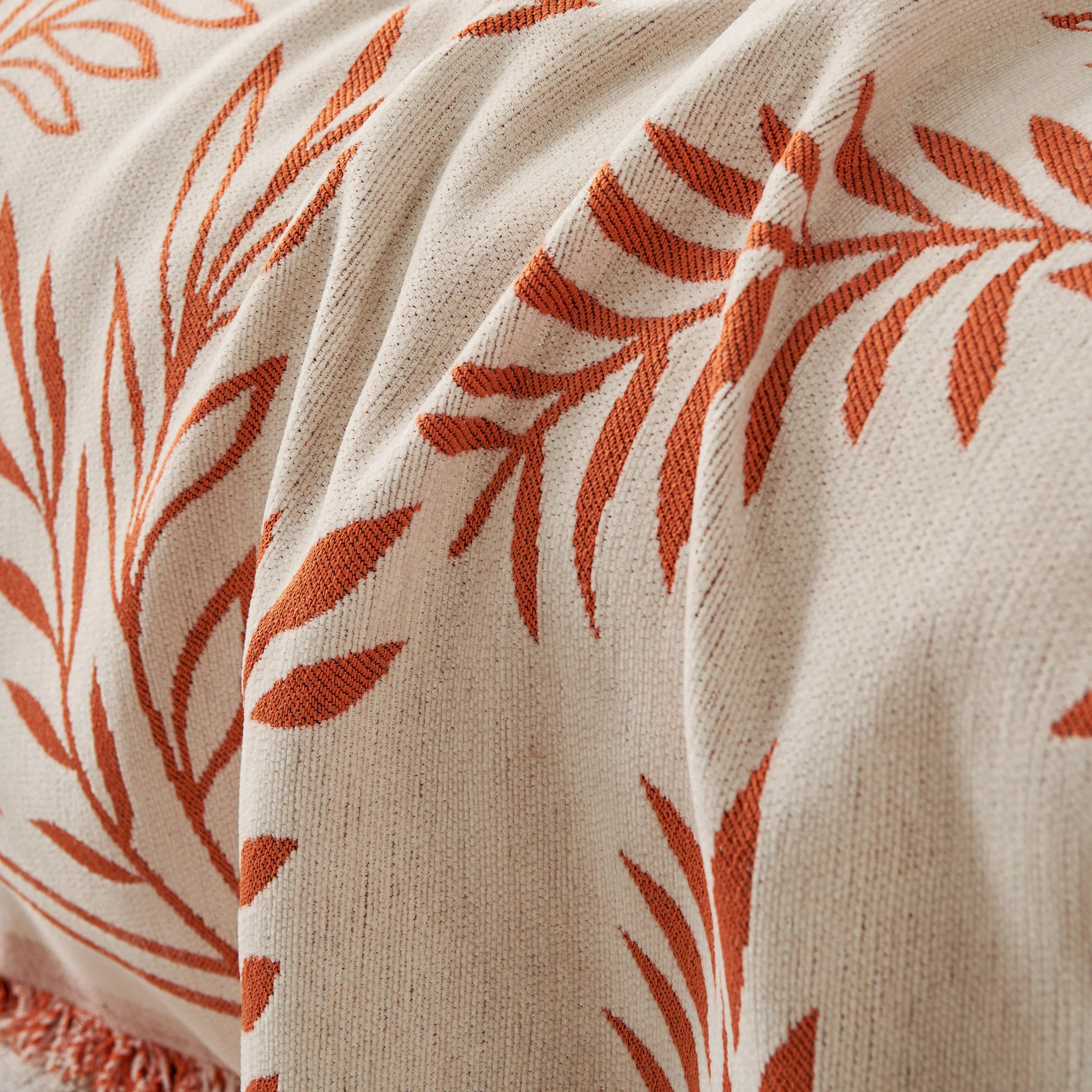 Modern Minimalist Chenille Willow Leaf Pattern Couch Cover Blanket, Luxurious Blankets for The Sofa - Image 152