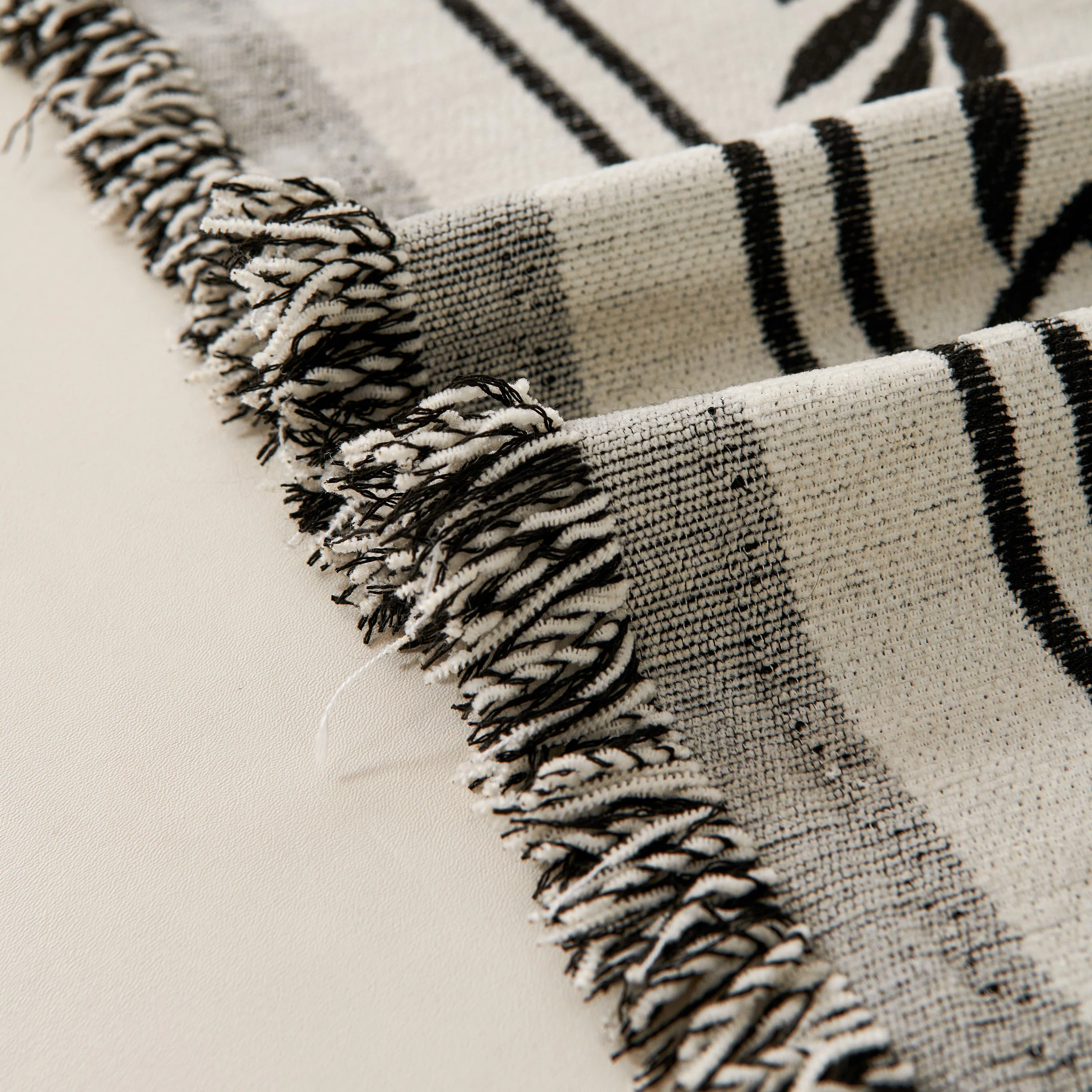 Modern Minimalist Chenille Willow Leaf Pattern Couch Cover Blanket, Luxurious Blankets for The Sofa - Image 3