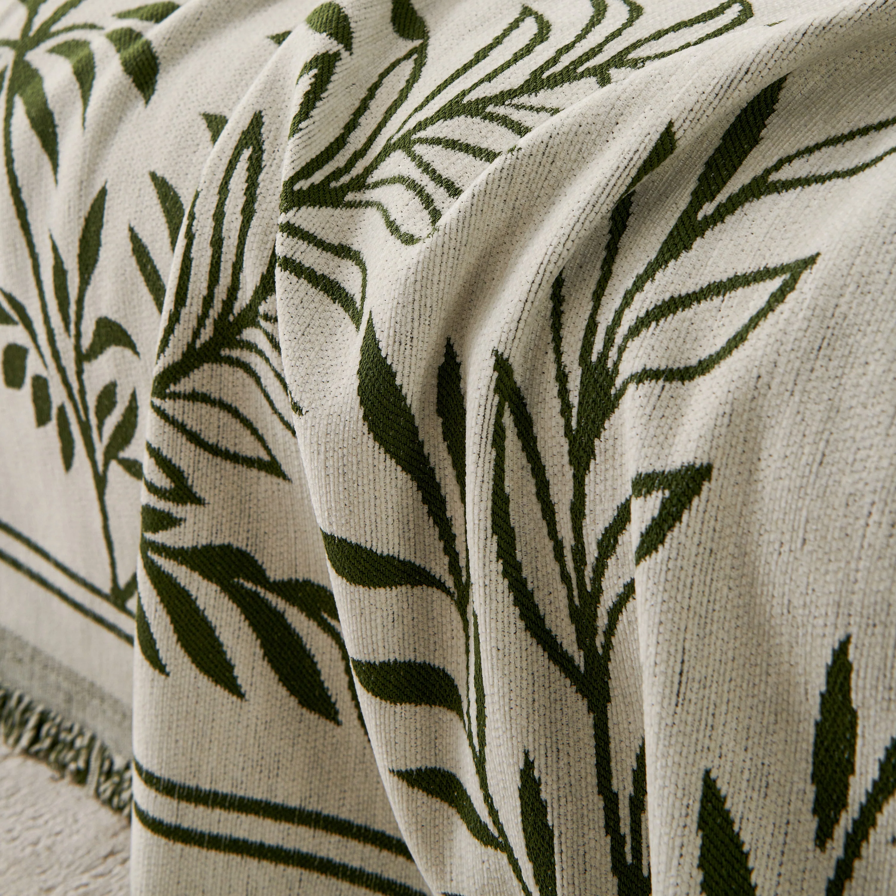 Modern Minimalist Chenille Willow Leaf Pattern Couch Cover Blanket, Luxurious Blankets for The Sofa - Image 58
