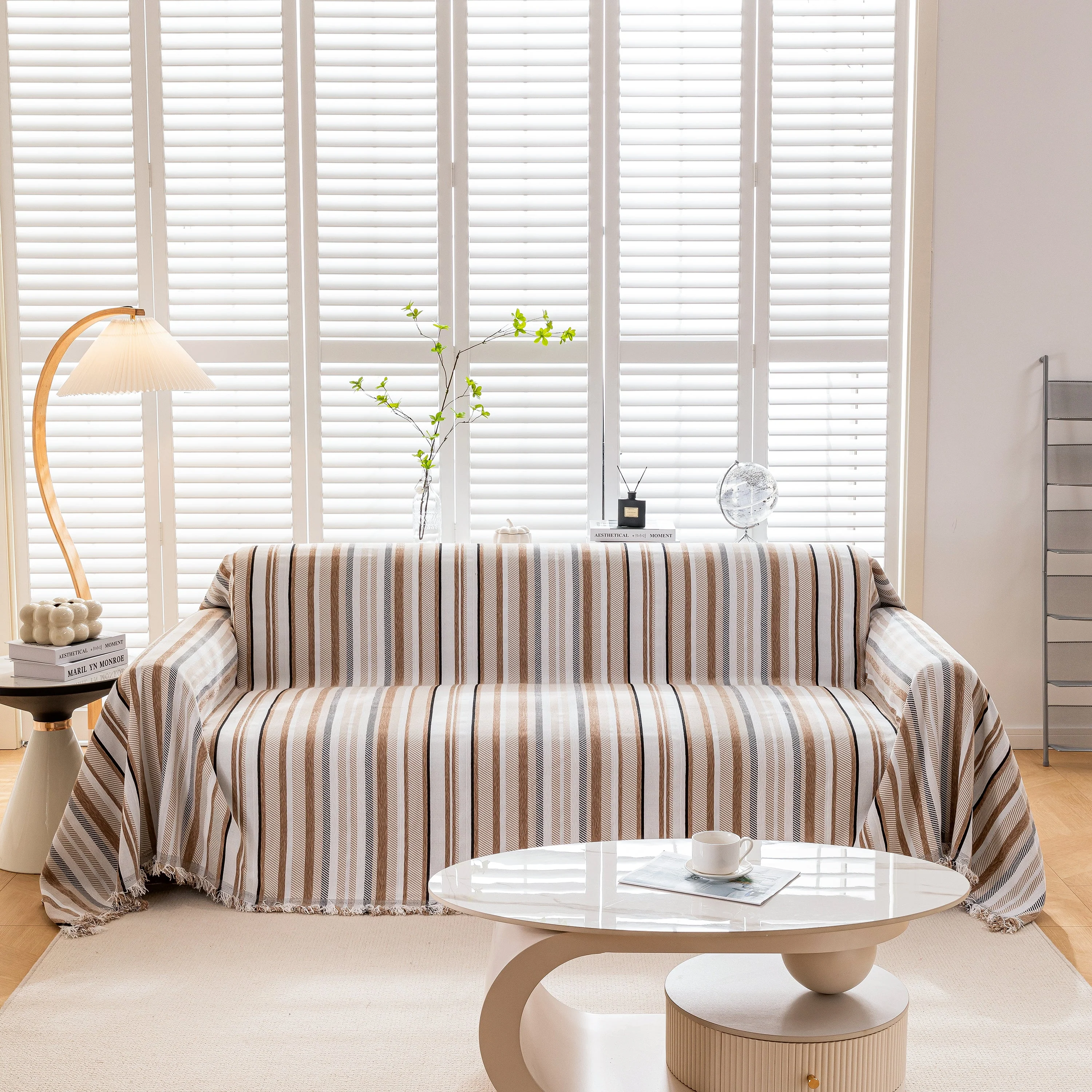 Modern Minimalist Sofa Throw Cover Cotton Knit Throws for Couch Scratch Proof Couch Cover - Image 12