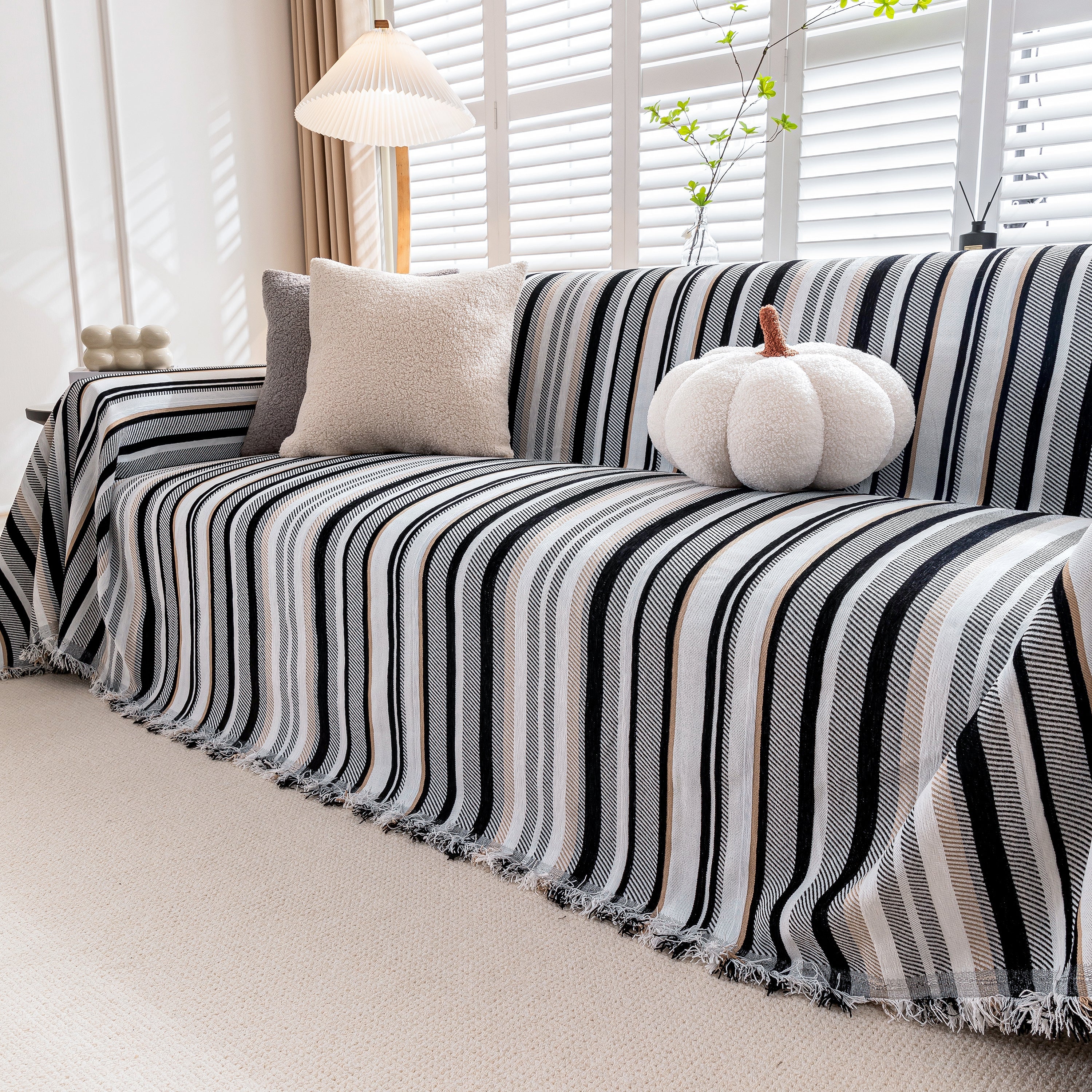 Modern Minimalist Sofa Throw Cover Cotton Knit Throws for Couch Scratch Proof Couch Cover - Image 29