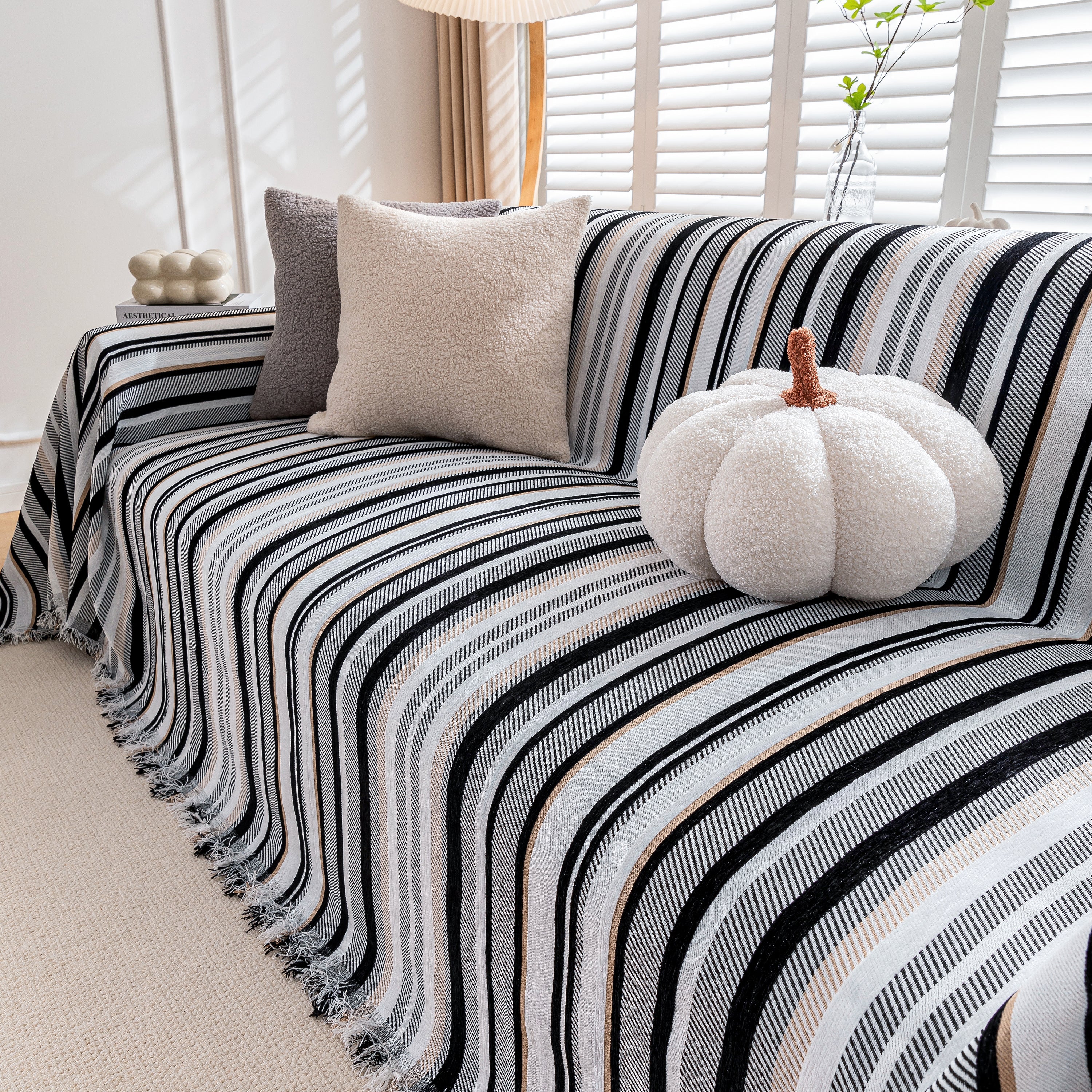 Modern Minimalist Sofa Throw Cover Cotton Knit Throws for Couch Scratch Proof Couch Cover - Image 32
