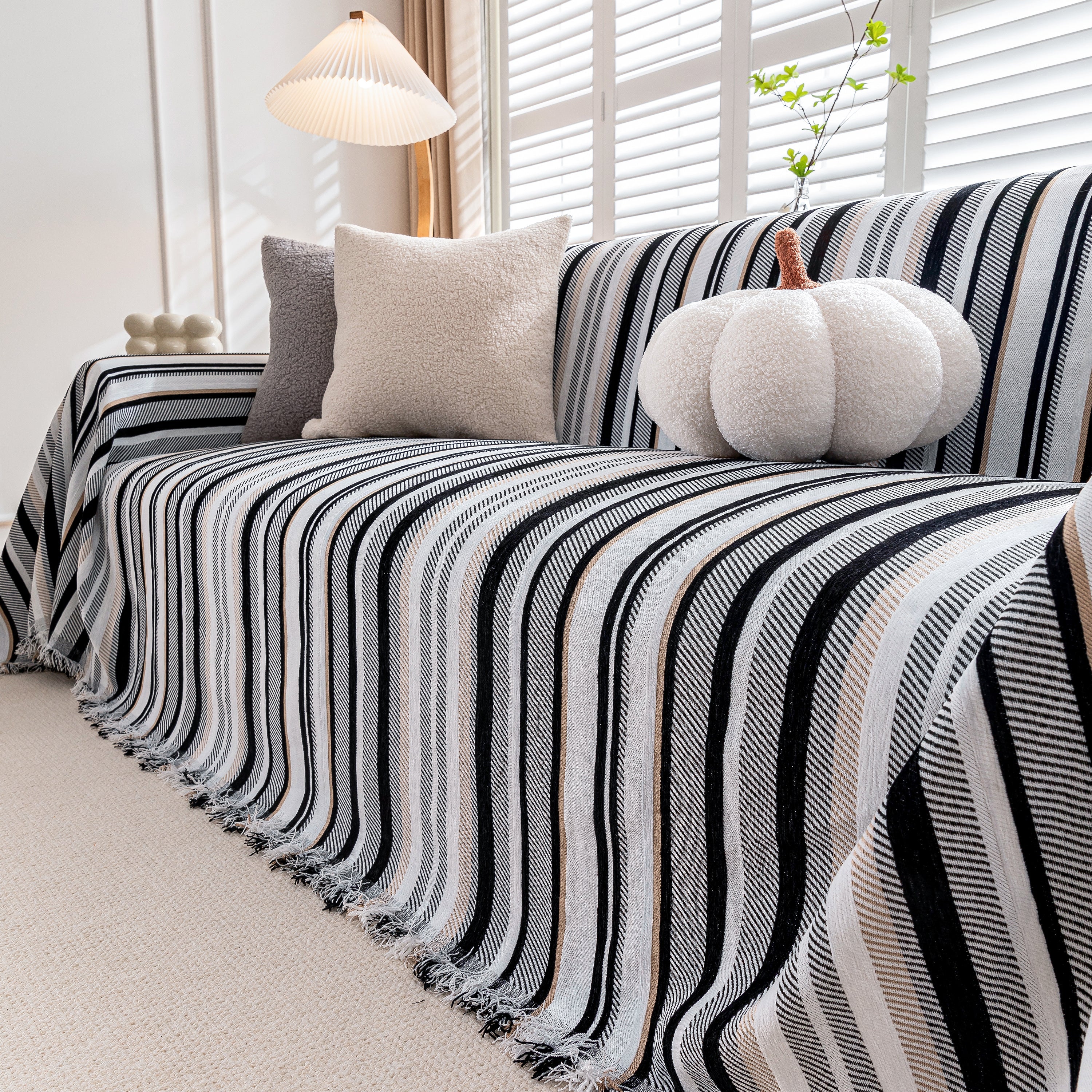 Modern Minimalist Sofa Throw Cover Cotton Knit Throws for Couch Scratch Proof Couch Cover - Image 33