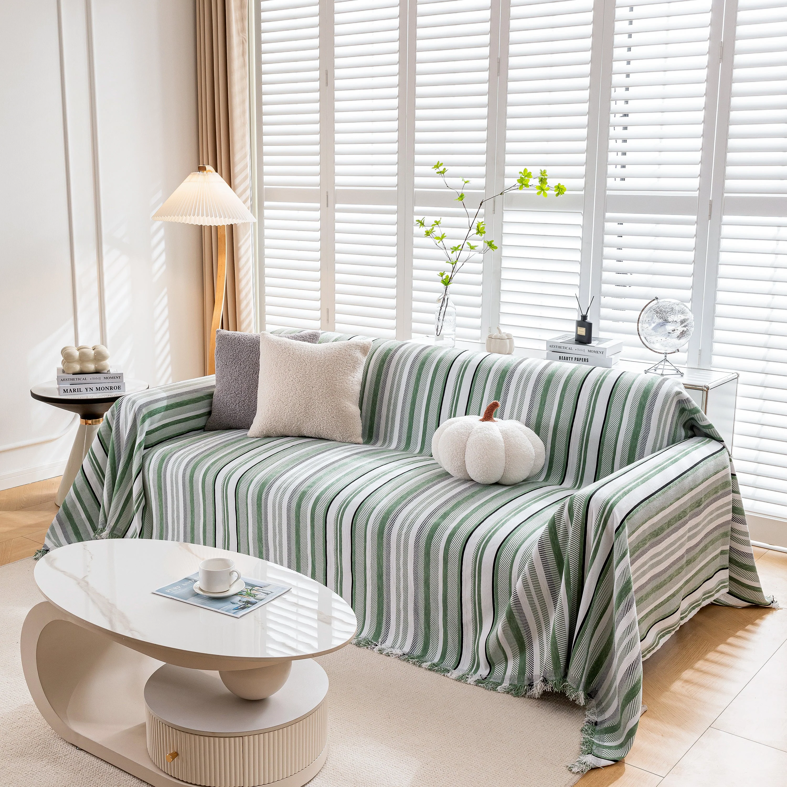 Modern Minimalist Sofa Throw Cover Cotton Knit Throws for Couch Scratch Proof Couch Cover - Image 46