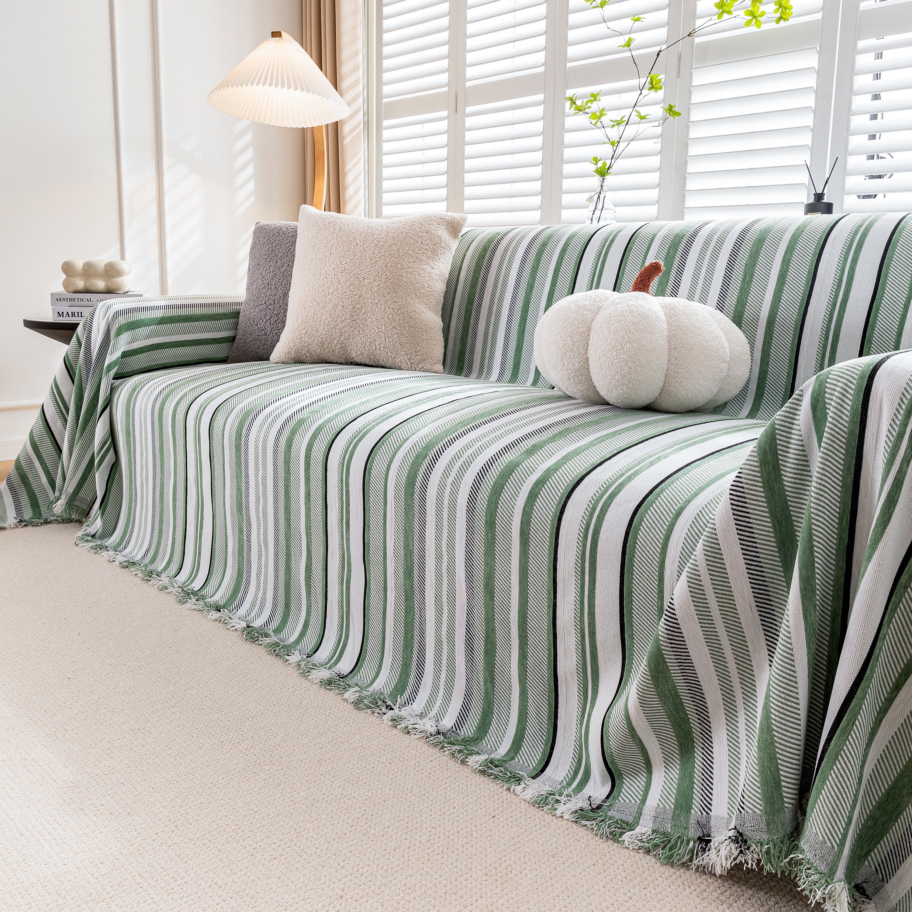 Modern Minimalist Sofa Throw Cover Cotton Knit Throws for Couch Scratch Proof Couch Cover - Image 48