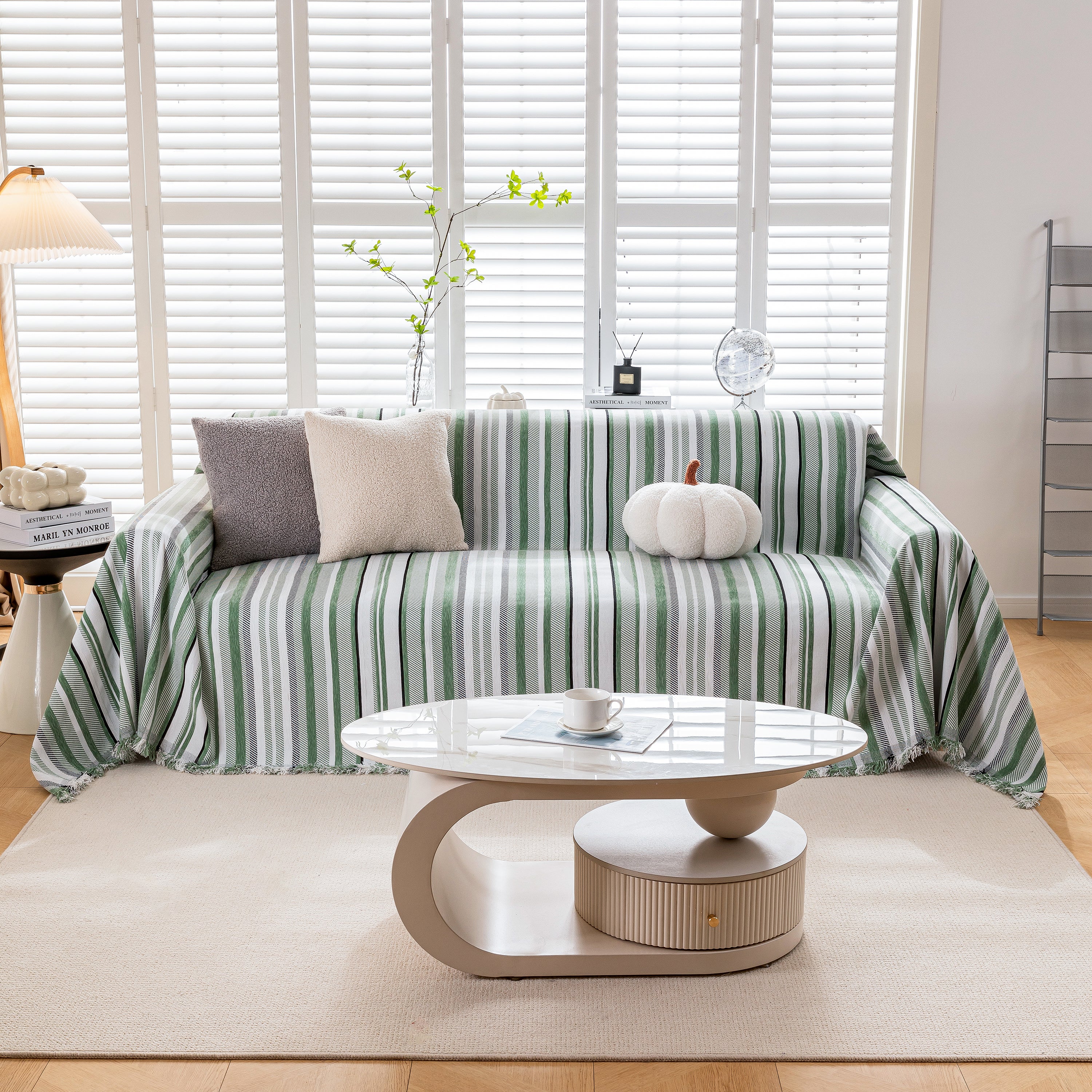 Modern Minimalist Sofa Throw Cover Cotton Knit Throws for Couch Scratch Proof Couch Cover - Image 49
