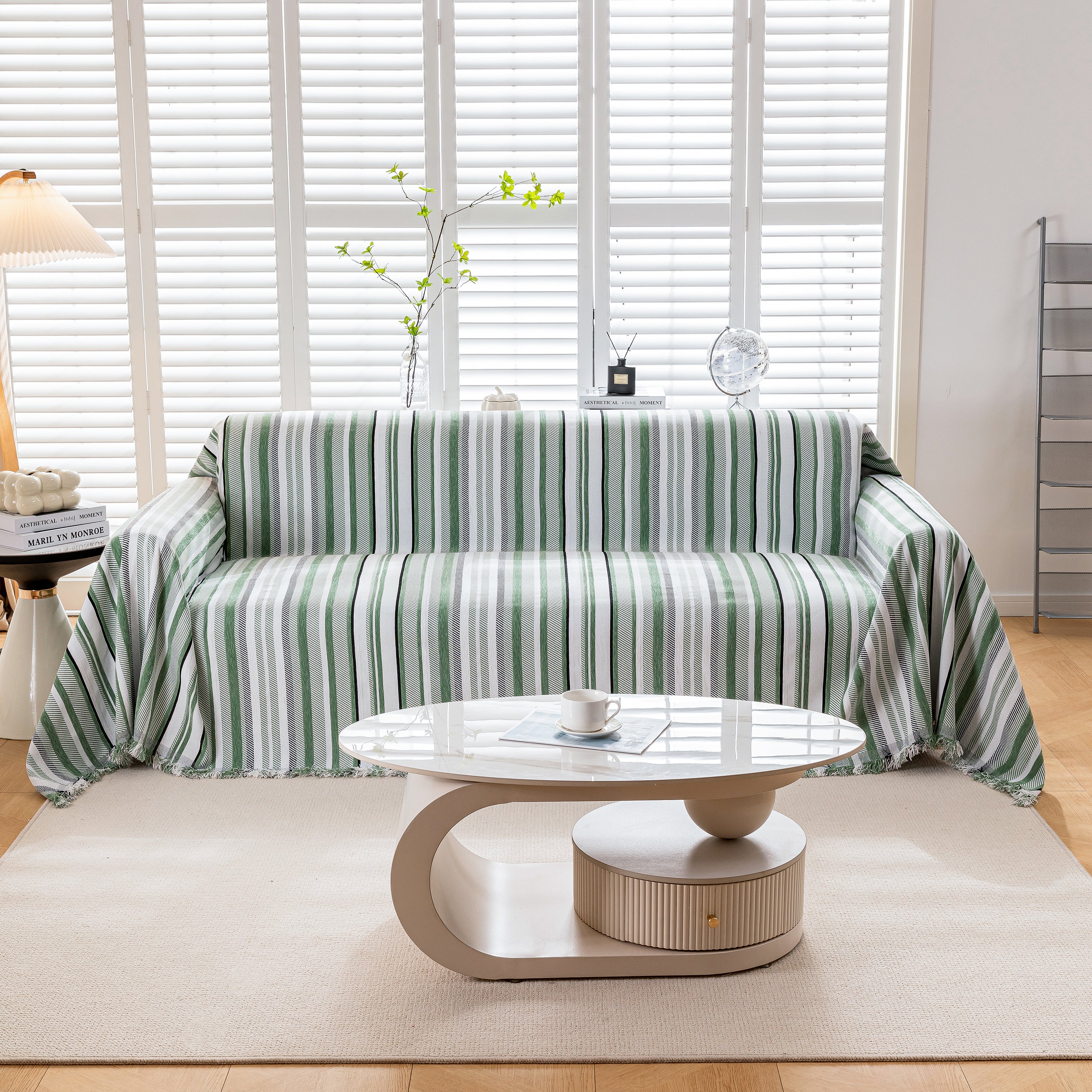 Modern Minimalist Sofa Throw Cover Cotton Knit Throws for Couch Scratch Proof Couch Cover - Image 50