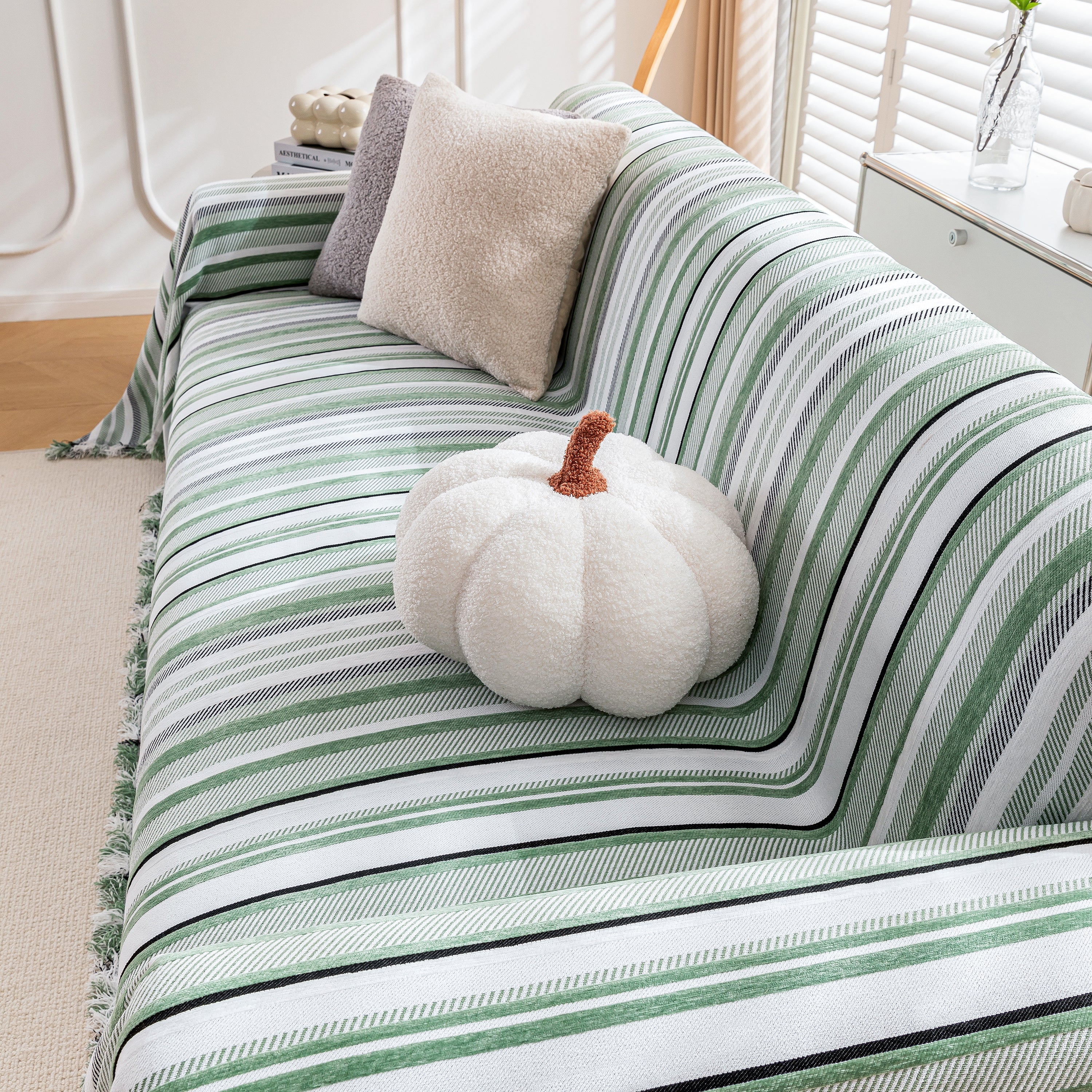 Modern Minimalist Sofa Throw Cover Cotton Knit Throws for Couch Scratch Proof Couch Cover - Image 51