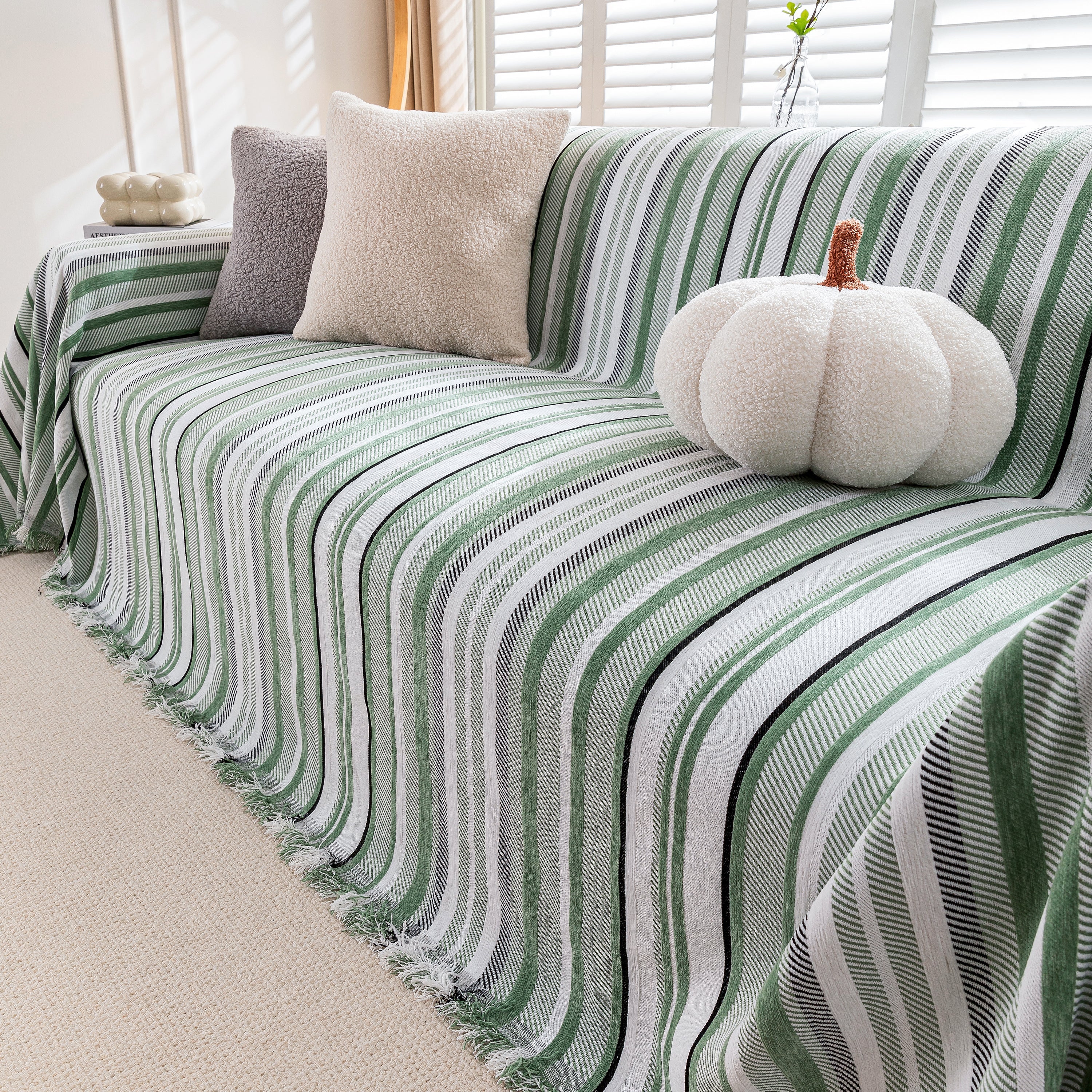 Modern Minimalist Sofa Throw Cover Cotton Knit Throws for Couch Scratch Proof Couch Cover - Image 53