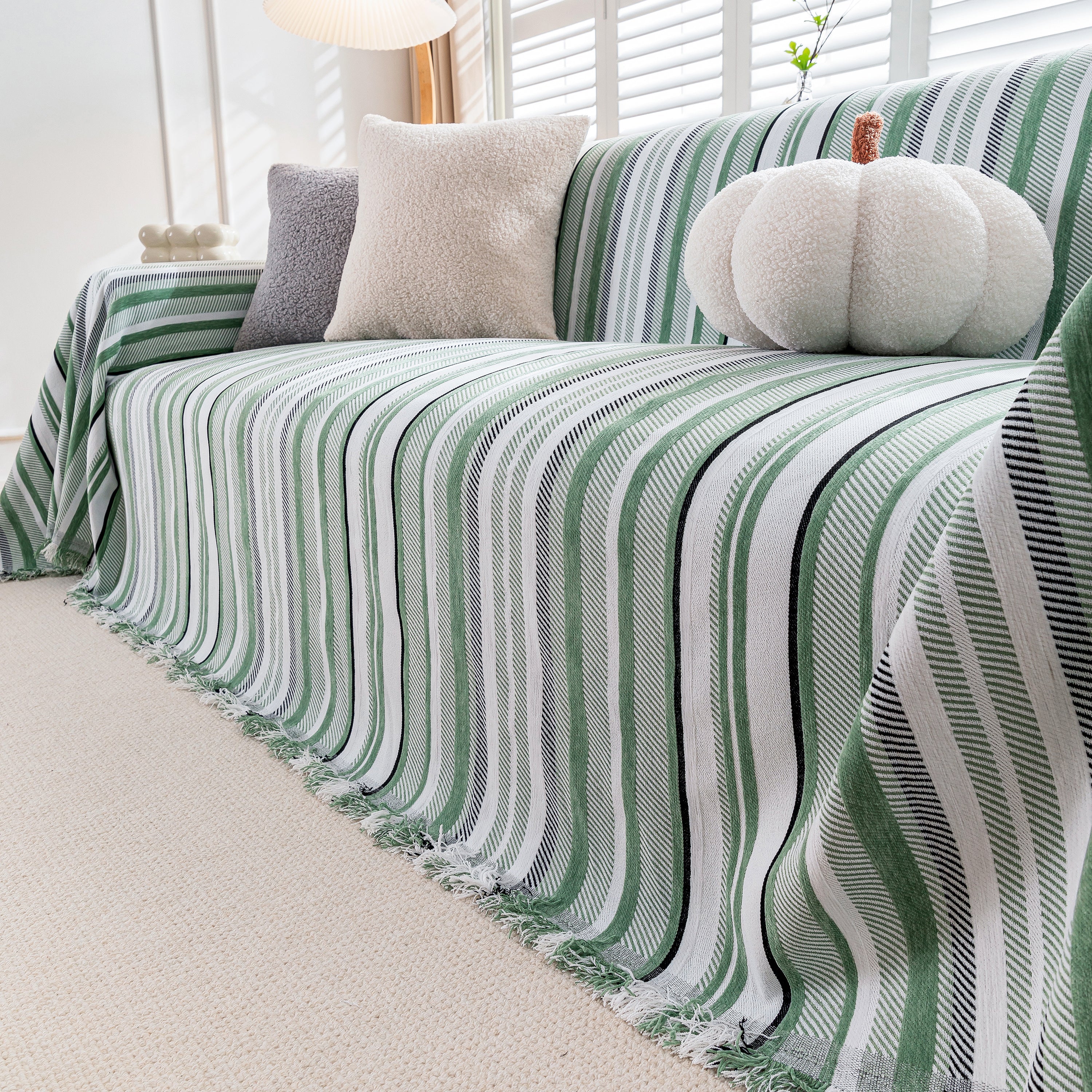 Modern Minimalist Sofa Throw Cover Cotton Knit Throws for Couch Scratch Proof Couch Cover - Image 54