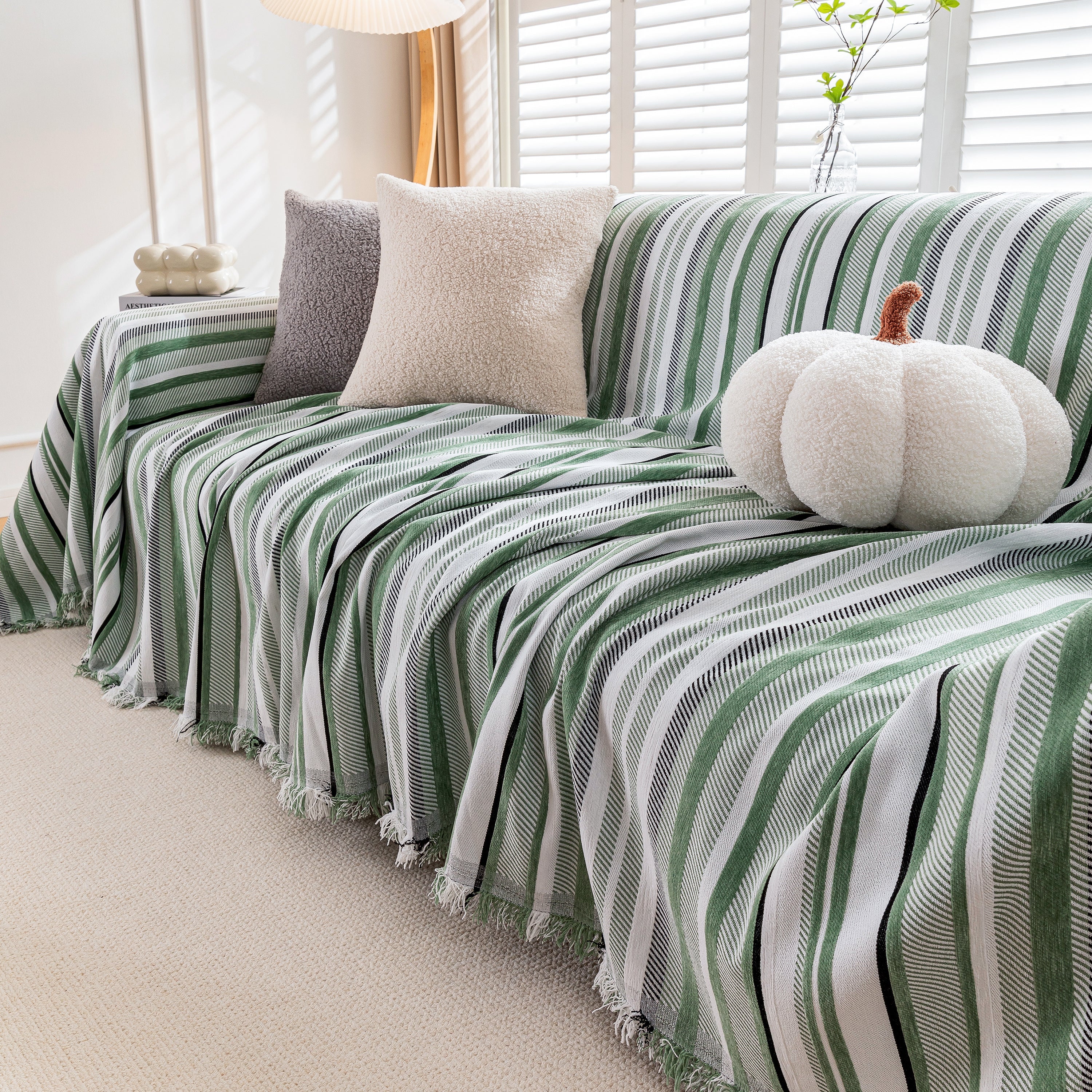 Modern Minimalist Sofa Throw Cover Cotton Knit Throws for Couch Scratch Proof Couch Cover - Image 63