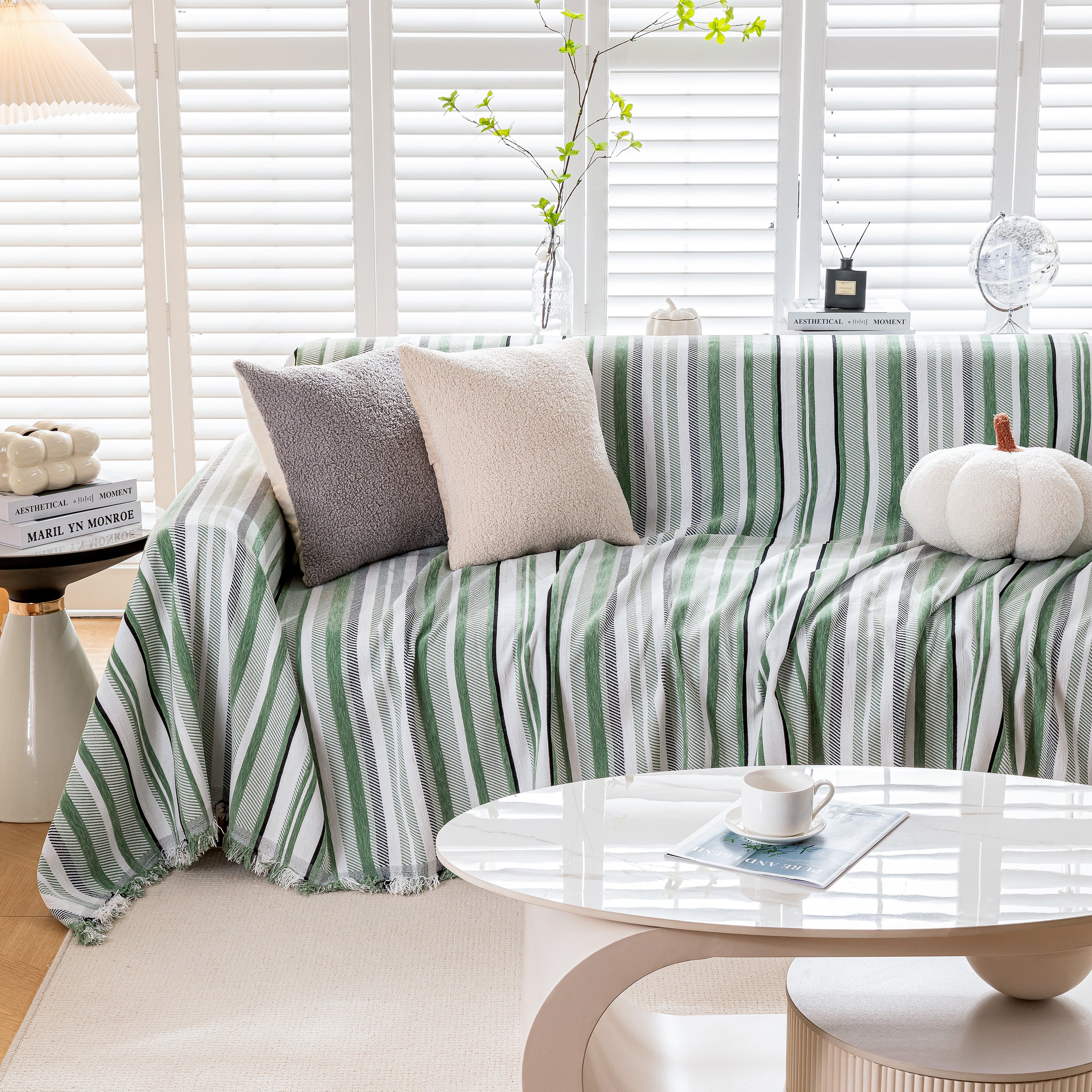 Modern Minimalist Sofa Throw Cover Cotton Knit Throws for Couch Scratch Proof Couch Cover - Image 64