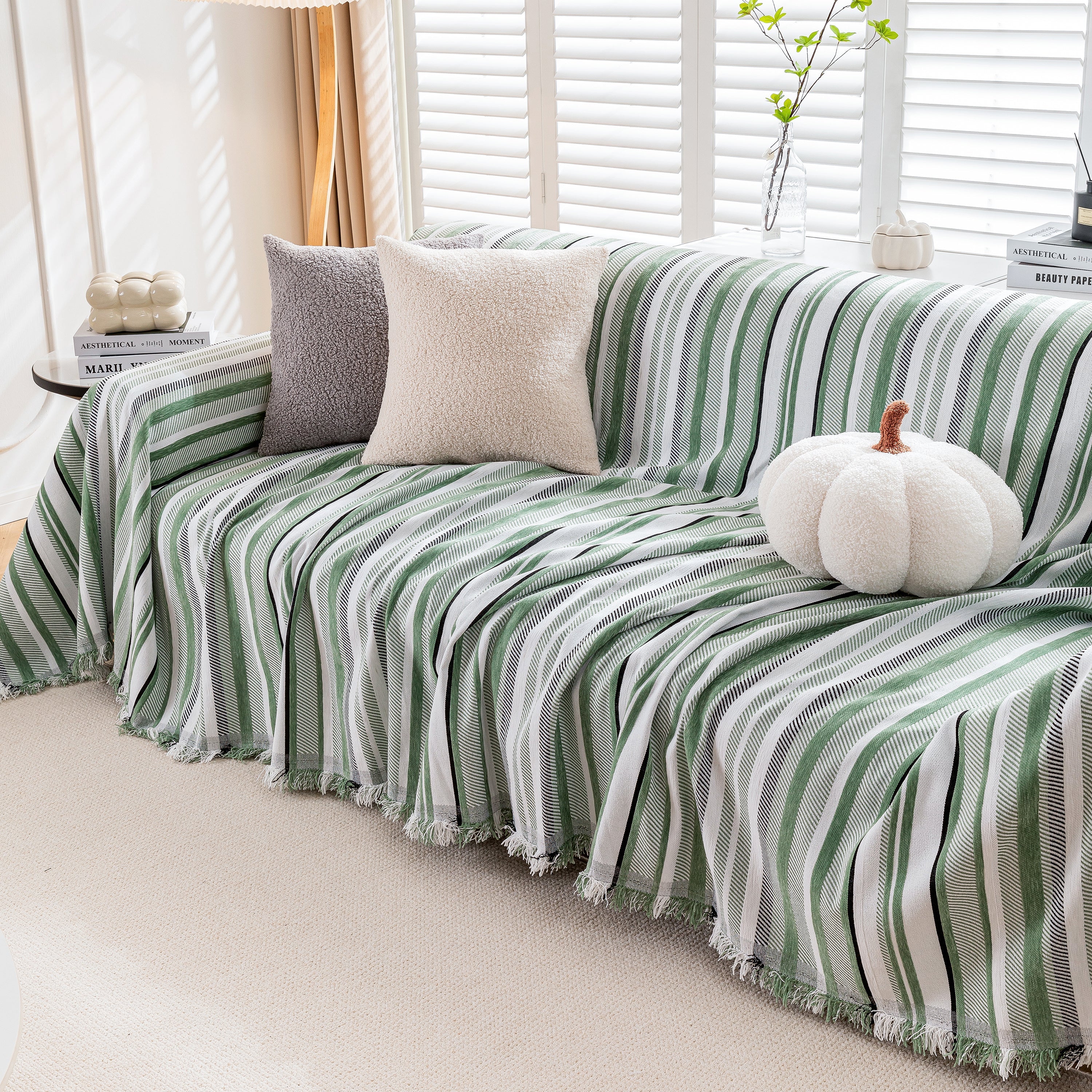 Modern Minimalist Sofa Throw Cover Cotton Knit Throws for Couch Scratch Proof Couch Cover - Image 65