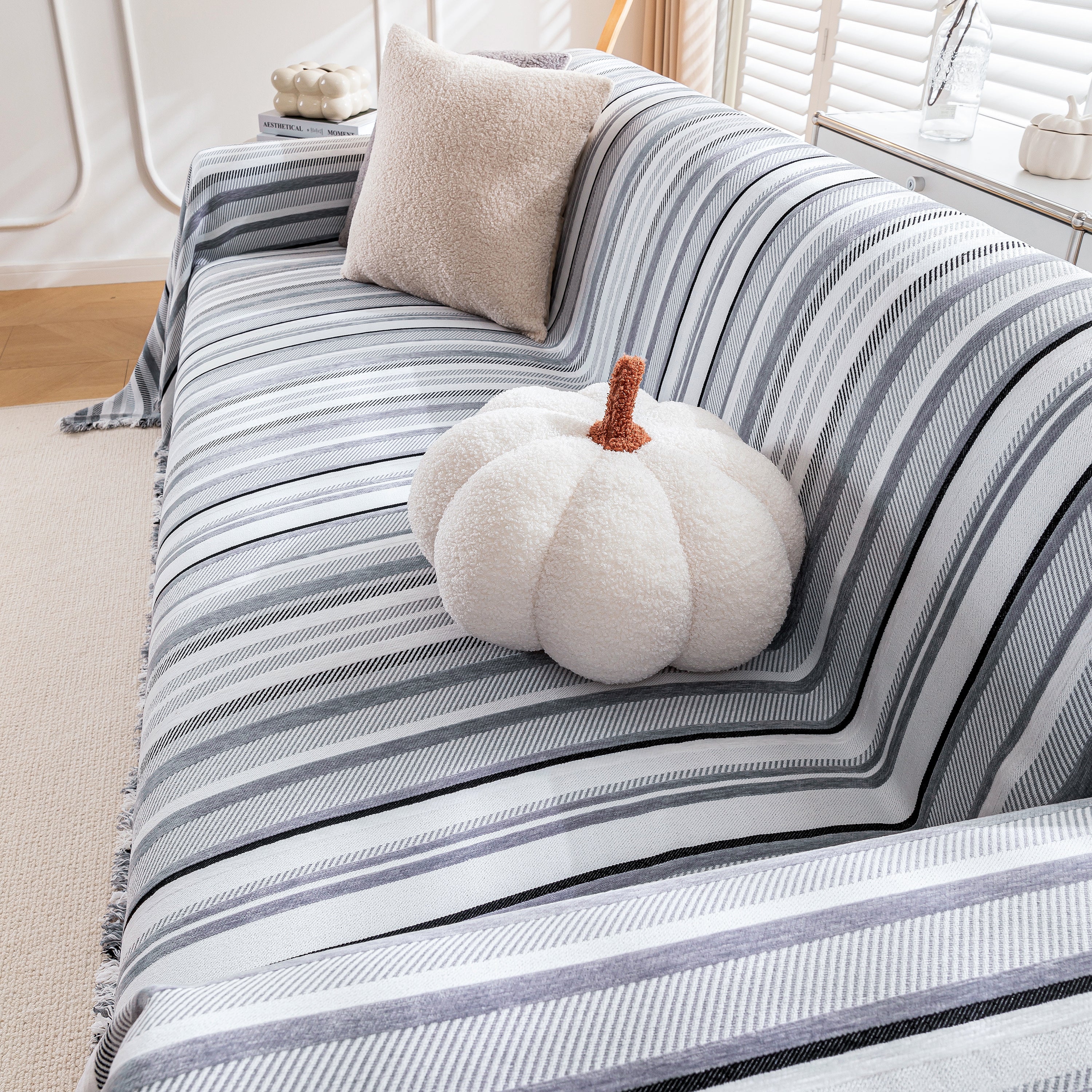 Modern Minimalist Sofa Throw Cover Cotton Knit Throws for Couch Scratch Proof Couch Cover - Image 71