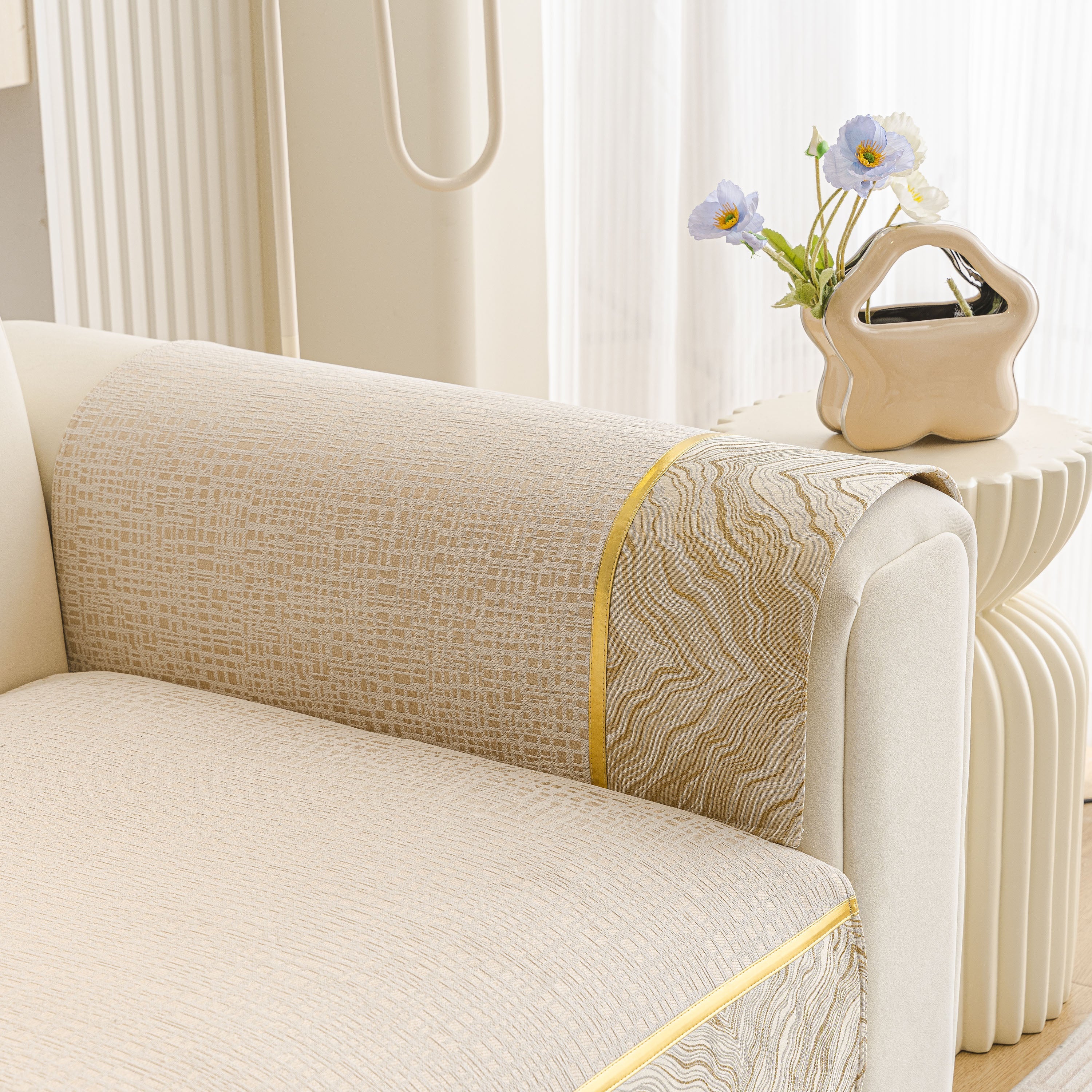 Modern Non-Slip Couch Slipcover, Soft, Durable & Washable Furniture Protector - Image 12