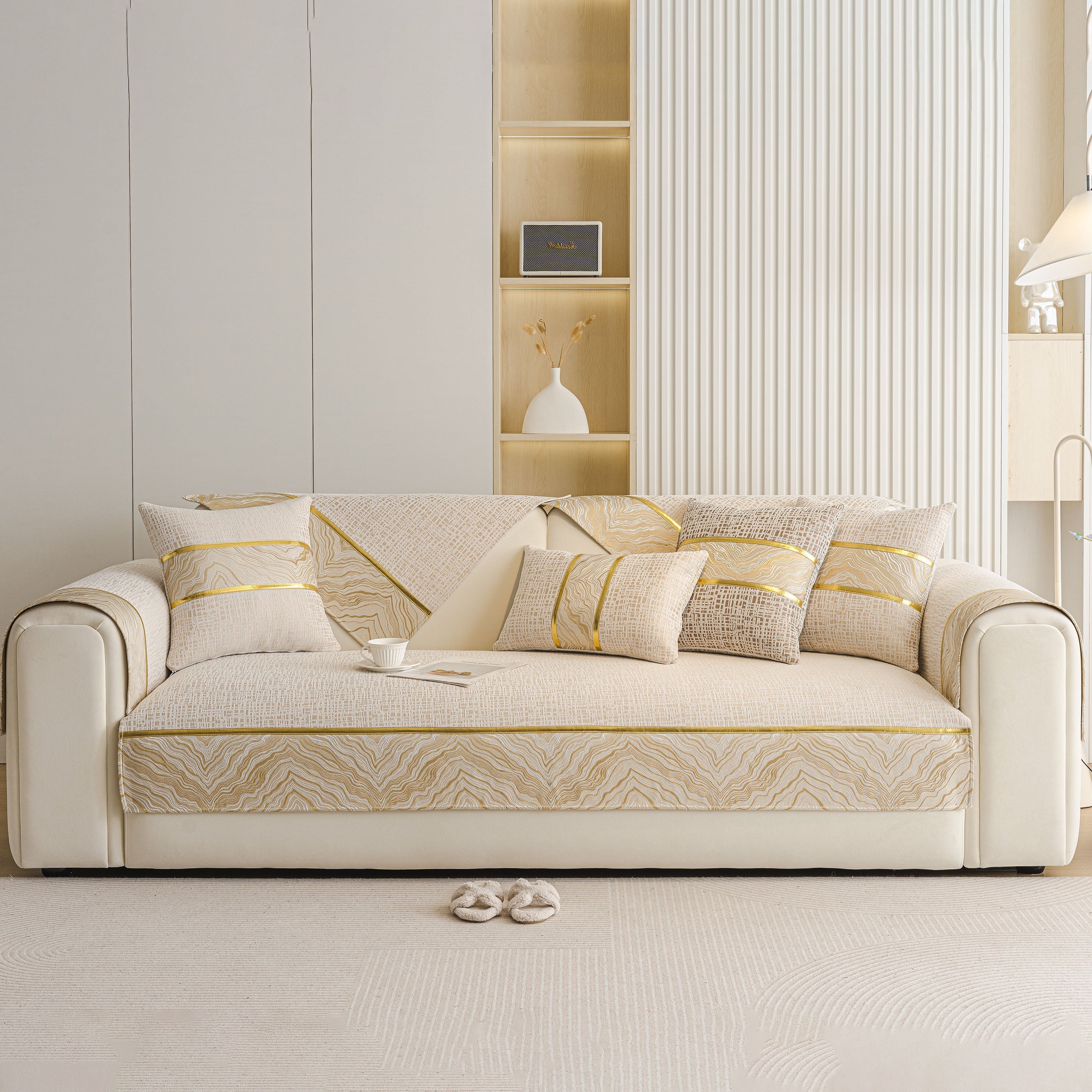 Modern Non-Slip Couch Slipcover, Soft, Durable & Washable Furniture Protector - Image 2