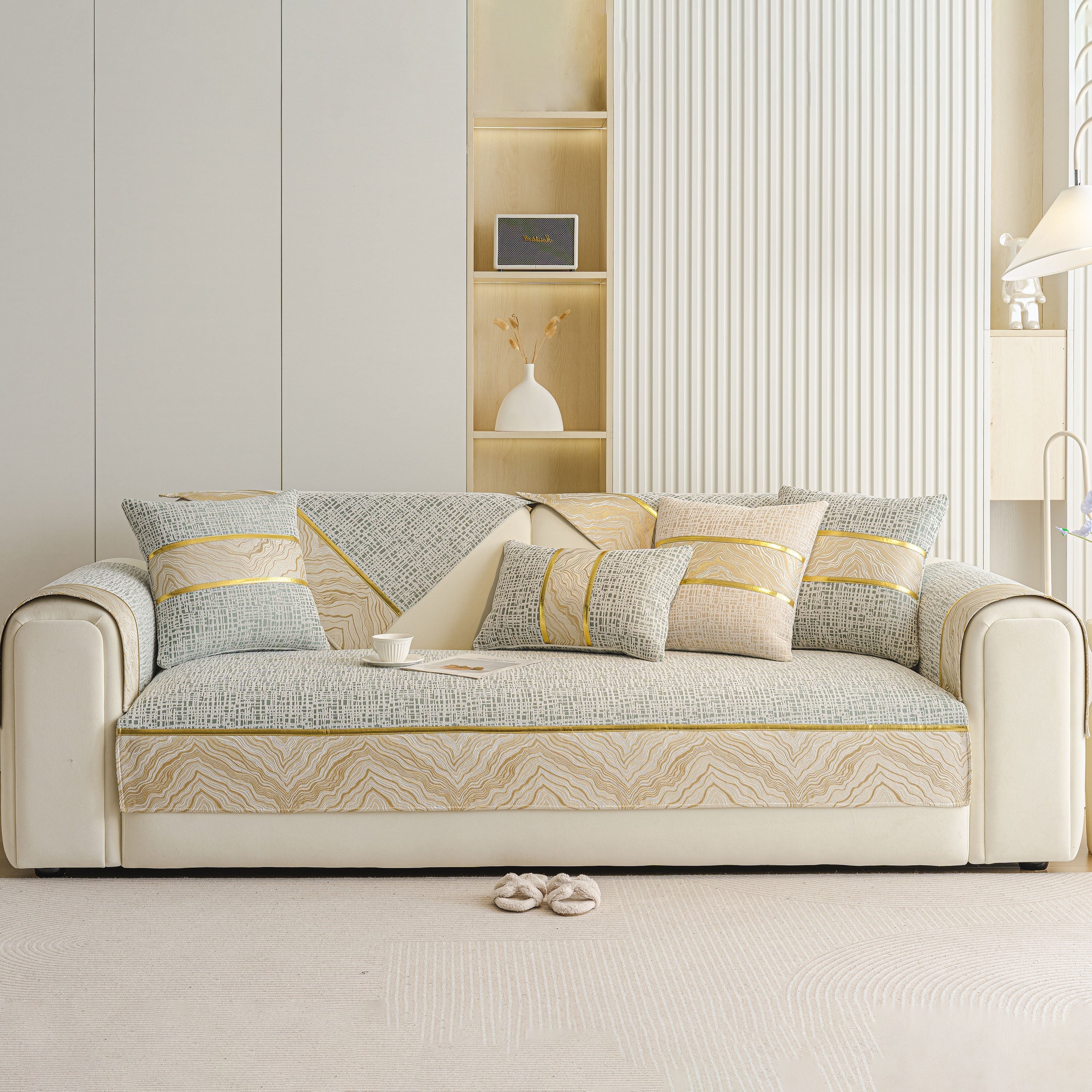 Modern Non-Slip Couch Slipcover, Soft, Durable & Washable Furniture Protector - Image 36
