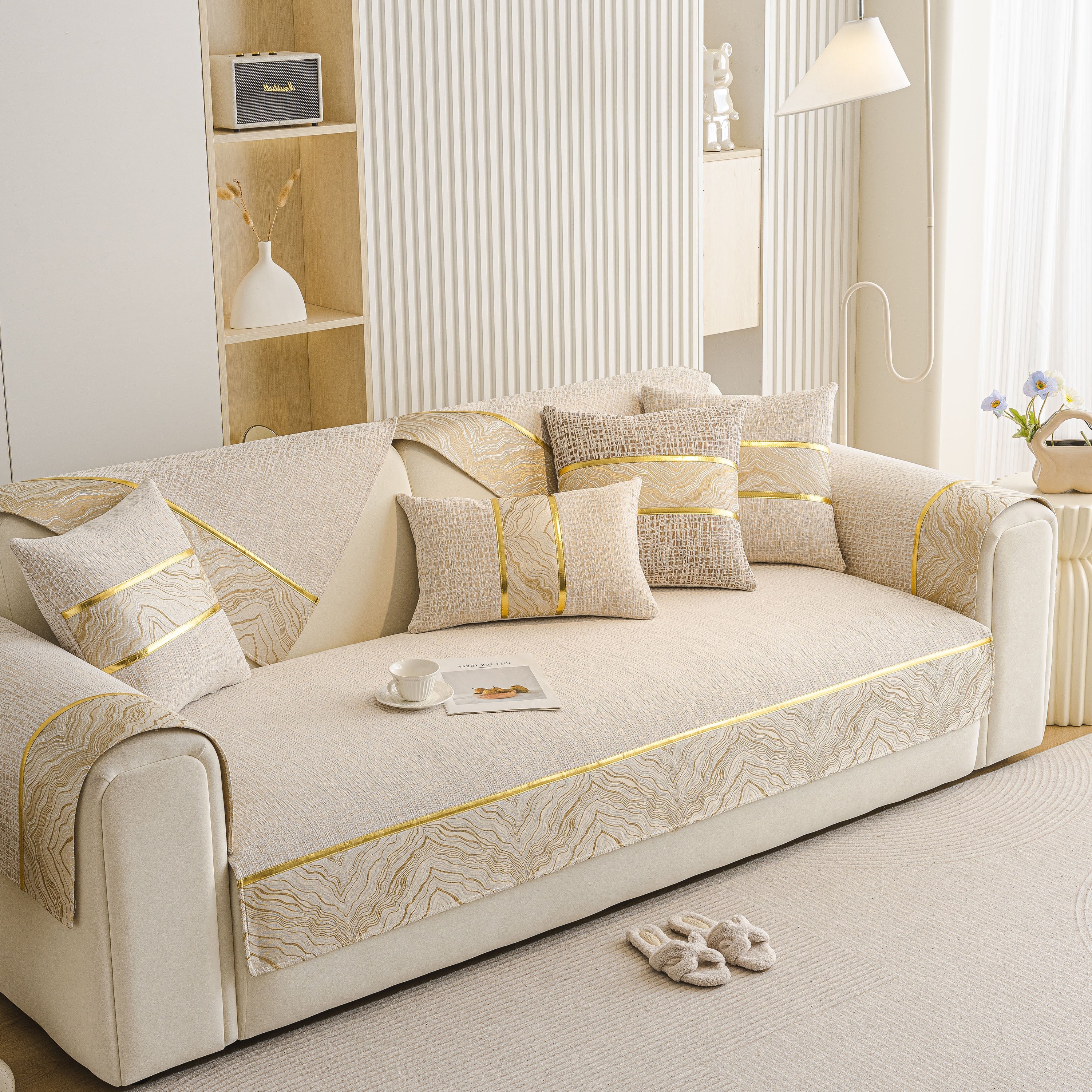 Modern Non-Slip Couch Slipcover, Soft, Durable & Washable Furniture Protector - Image 4