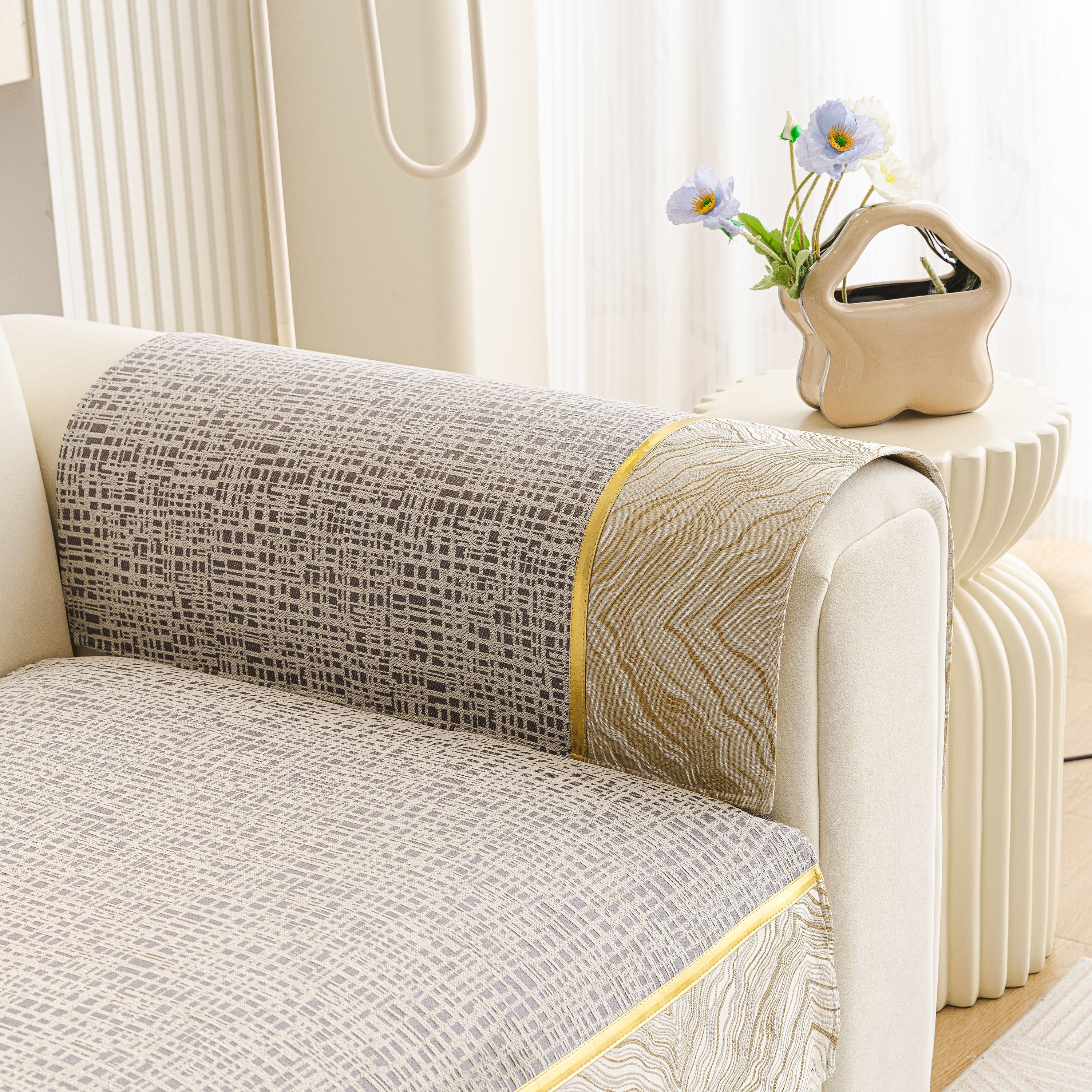 Modern Non-Slip Couch Slipcover, Soft, Durable & Washable Furniture Protector - Image 42