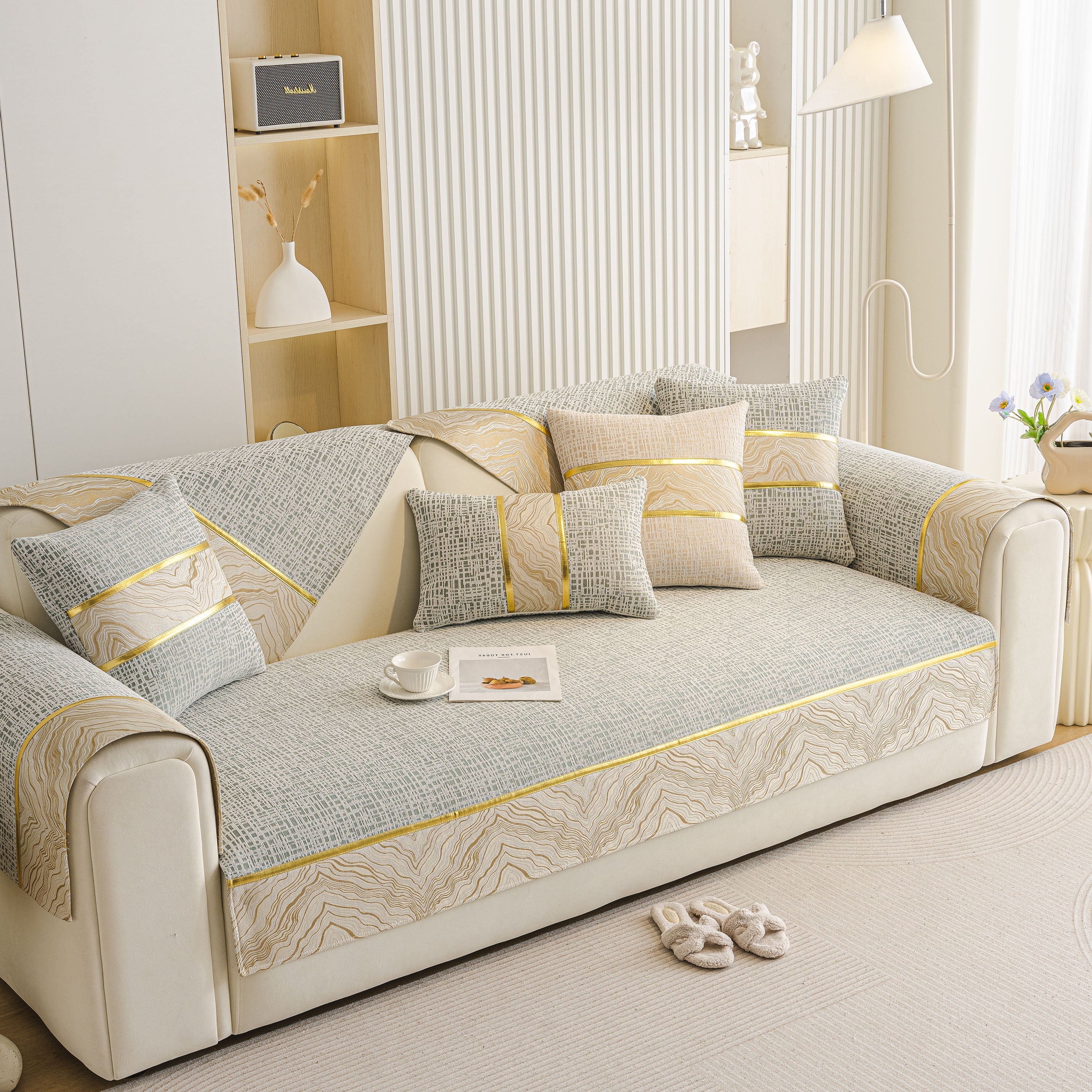 Modern Non-Slip Couch Slipcover, Soft, Durable & Washable Furniture Protector - Image 54