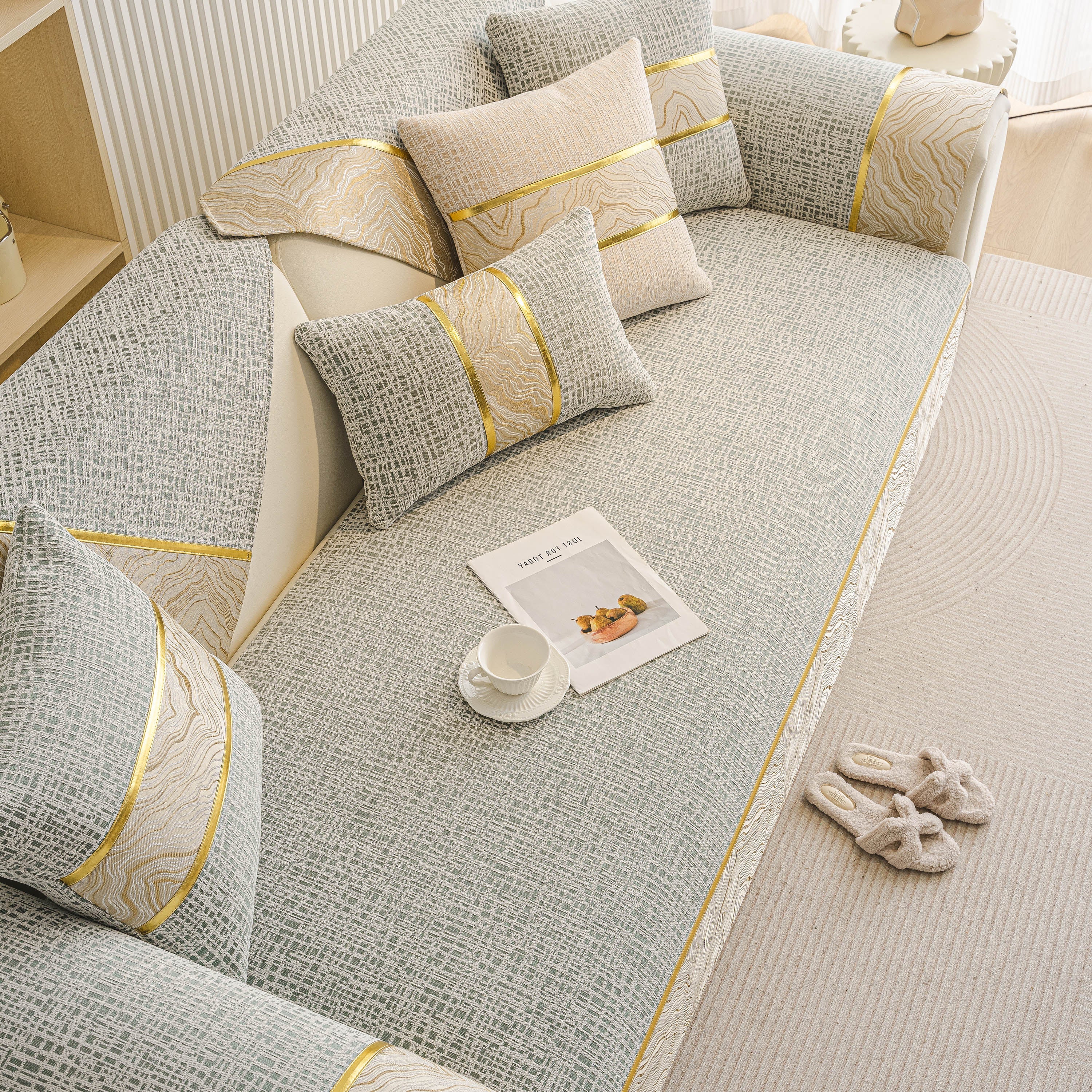 Modern Non-Slip Couch Slipcover, Soft, Durable & Washable Furniture Protector - Image 56