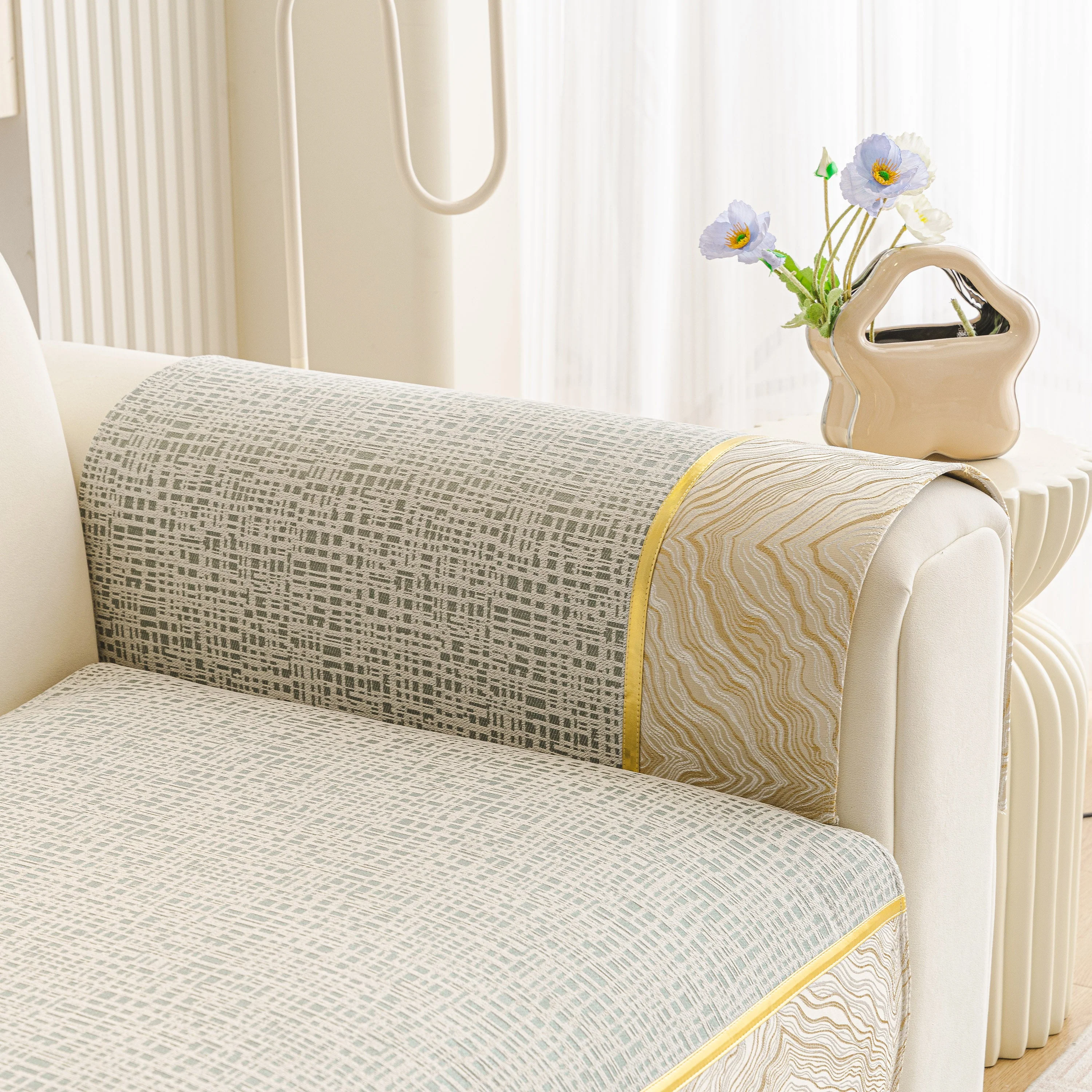 Modern Non-Slip Couch Slipcover, Soft, Durable & Washable Furniture Protector - Image 64