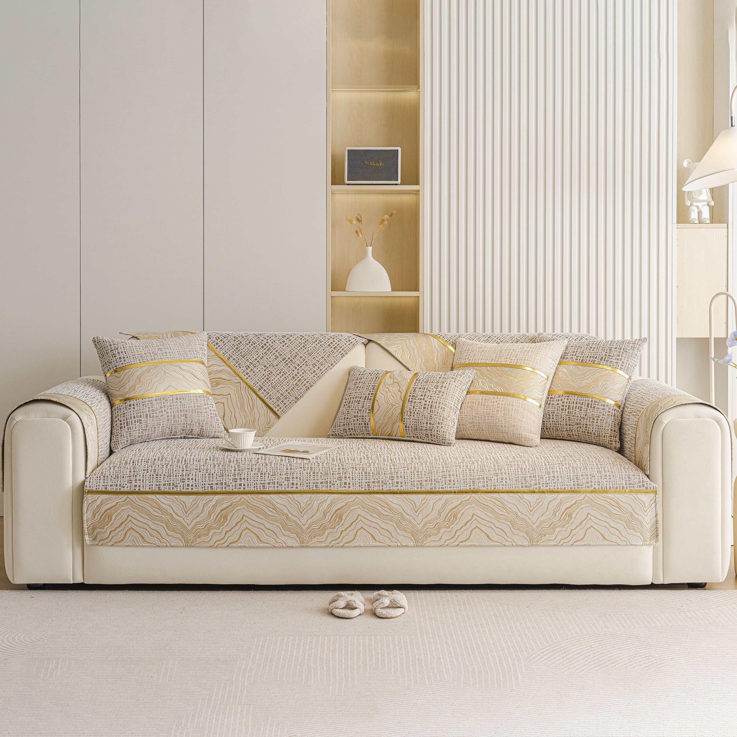 Modern Non-Slip Couch Slipcover, Soft, Durable & Washable Furniture Protector - Image 70