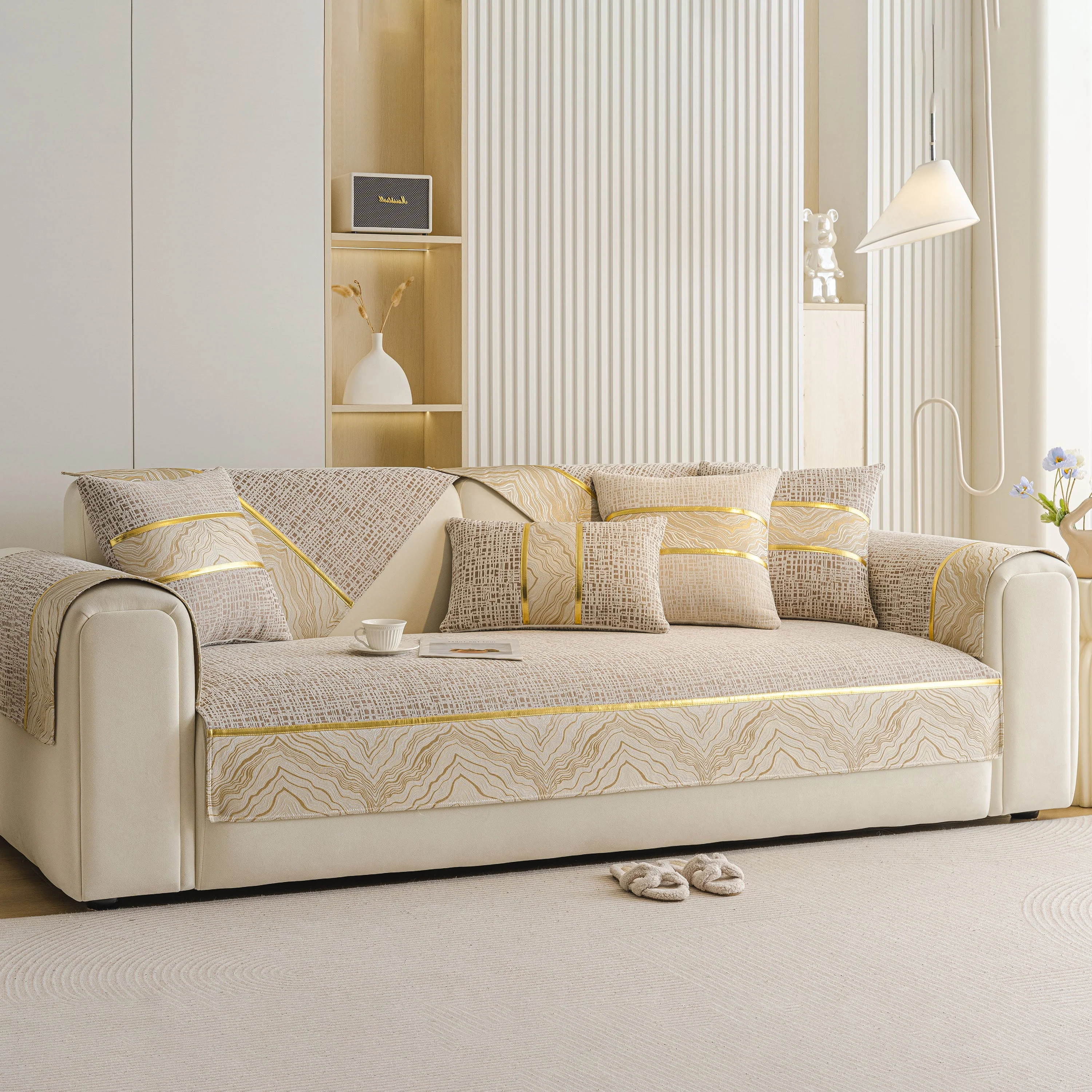 Modern Non-Slip Couch Slipcover, Soft, Durable & Washable Furniture Protector - Image 72