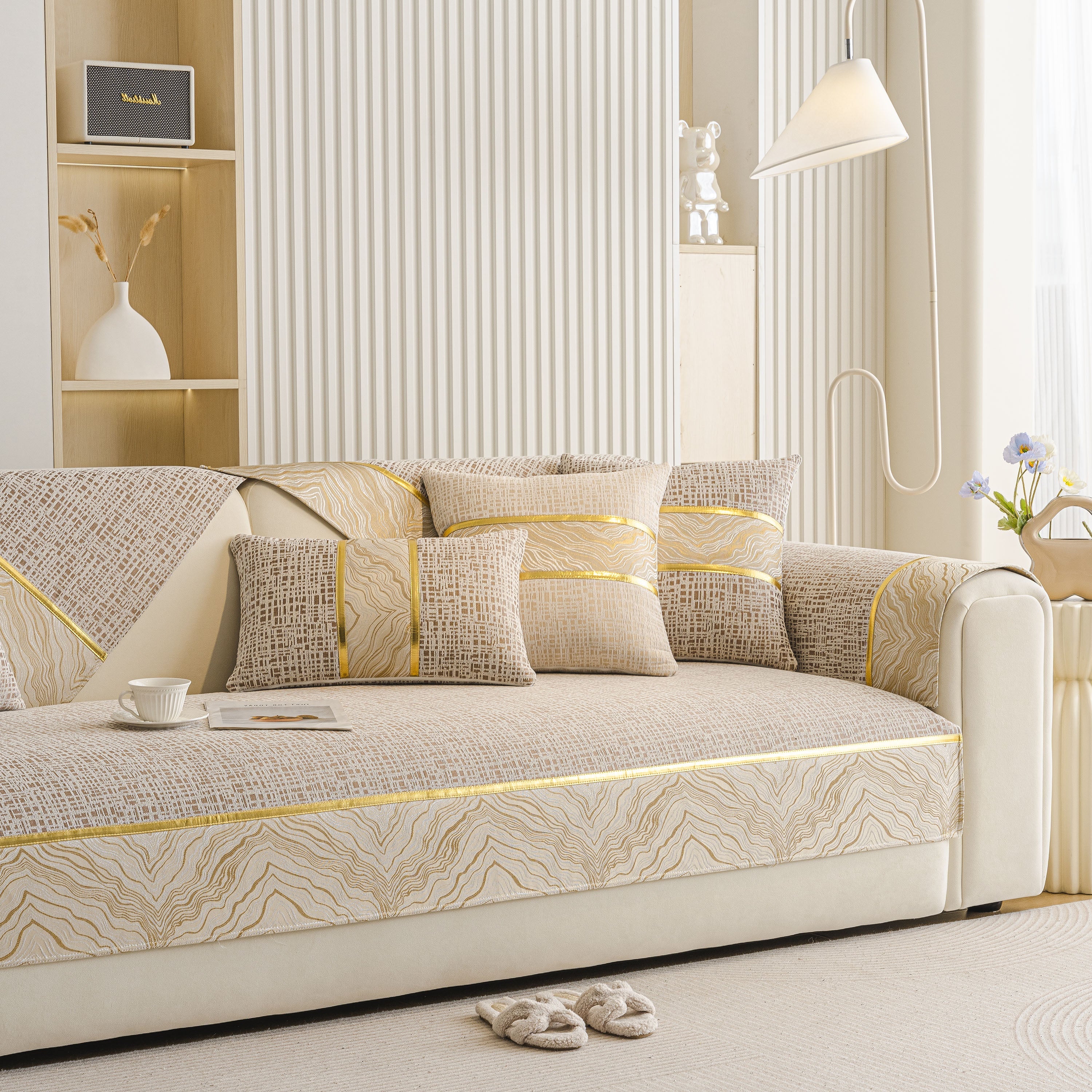 Modern Non-Slip Couch Slipcover, Soft, Durable & Washable Furniture Protector - Image 77