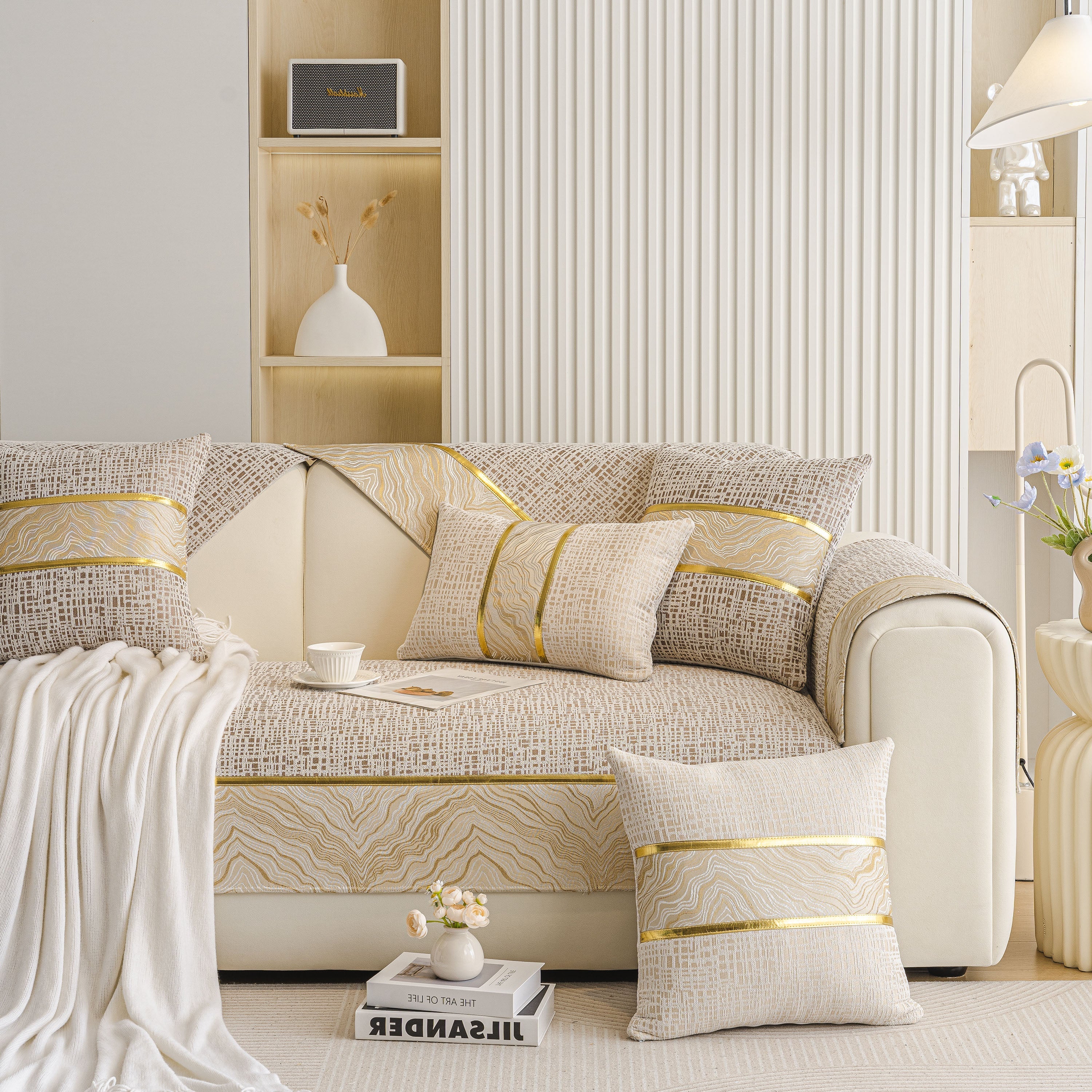 Modern Non-Slip Couch Slipcover, Soft, Durable & Washable Furniture Protector - Image 79
