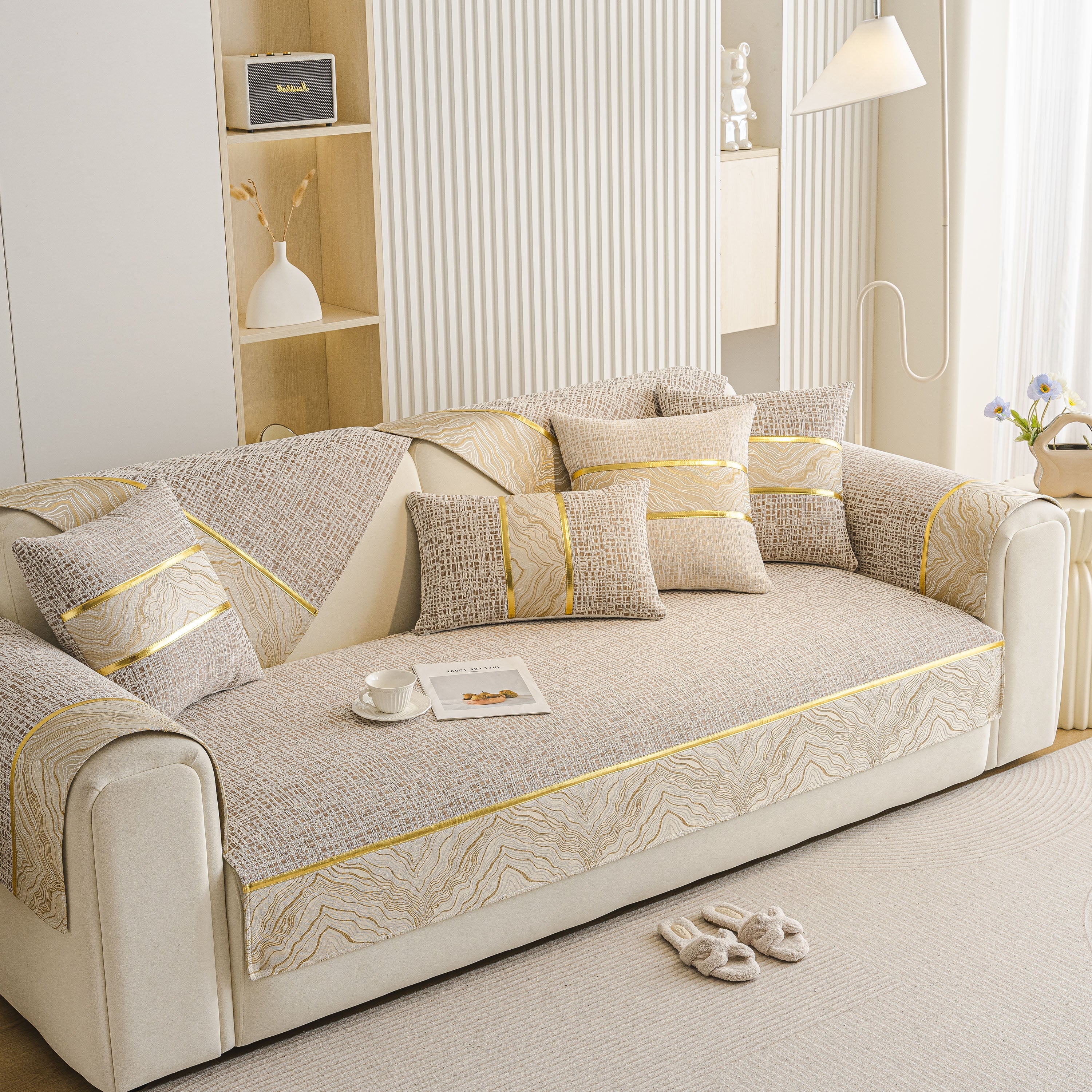 Modern Non-Slip Couch Slipcover, Soft, Durable & Washable Furniture Protector - Image 82