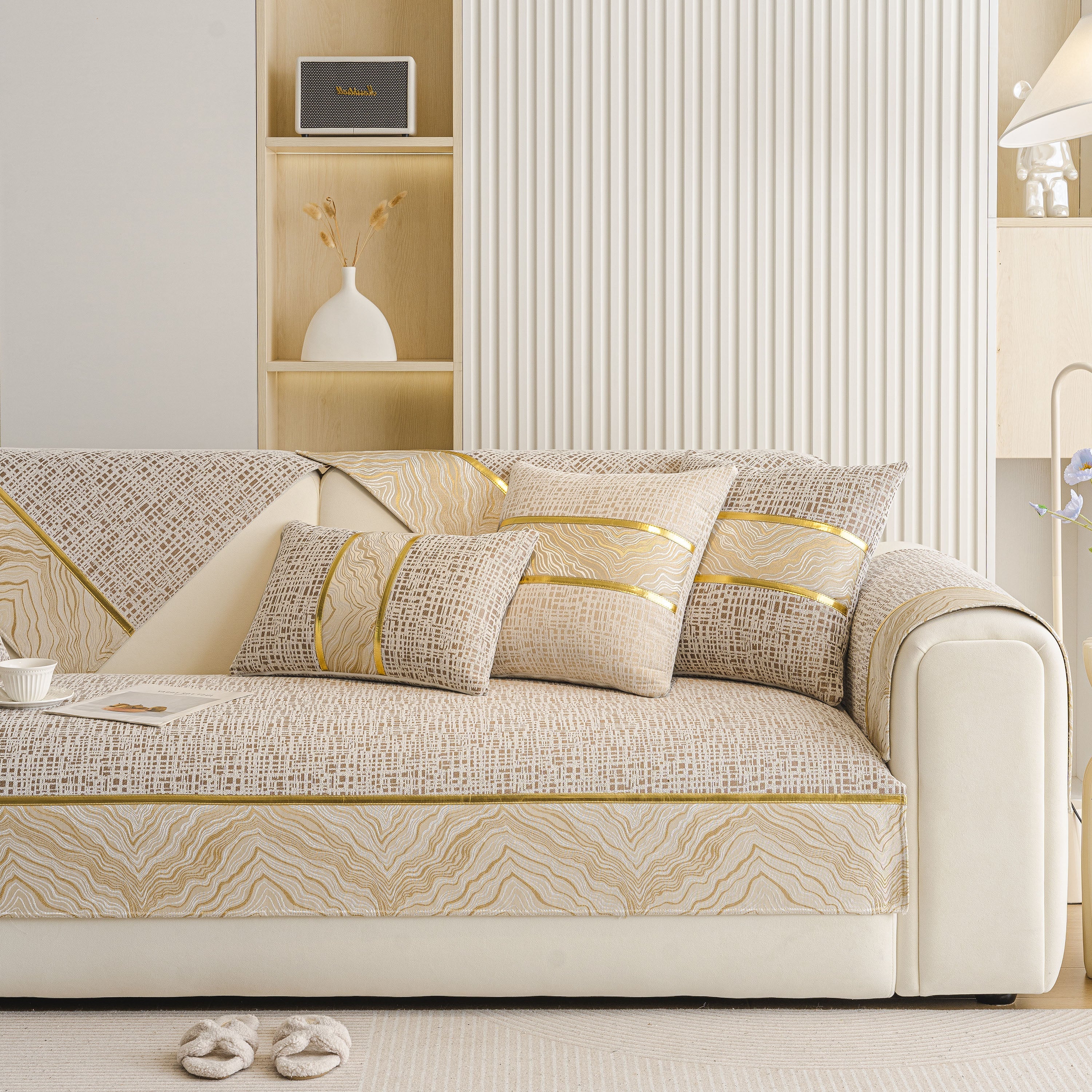 Modern Non-Slip Couch Slipcover, Soft, Durable & Washable Furniture Protector - Image 91