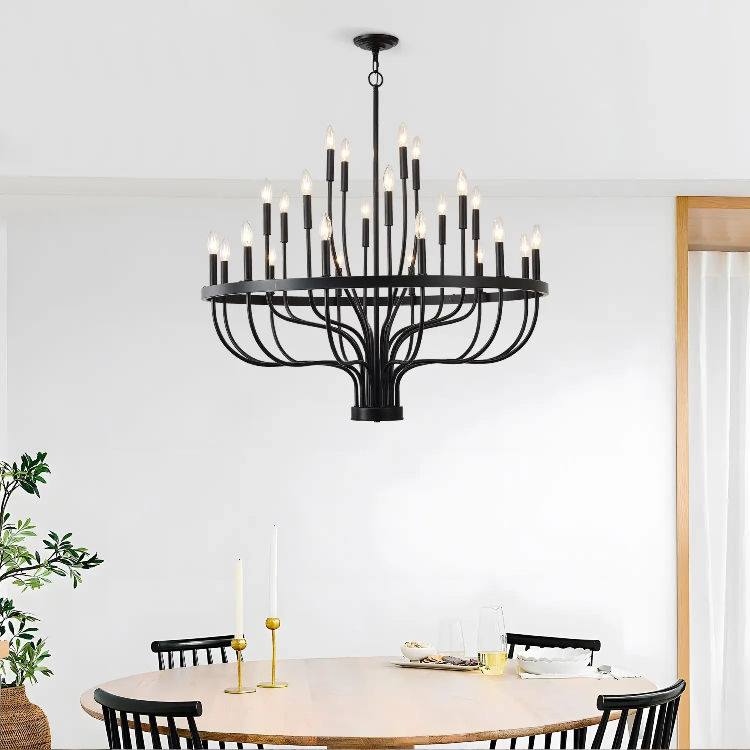 Modern Pendant Light Living Room Chandelier with Adjustable Height - Image 6