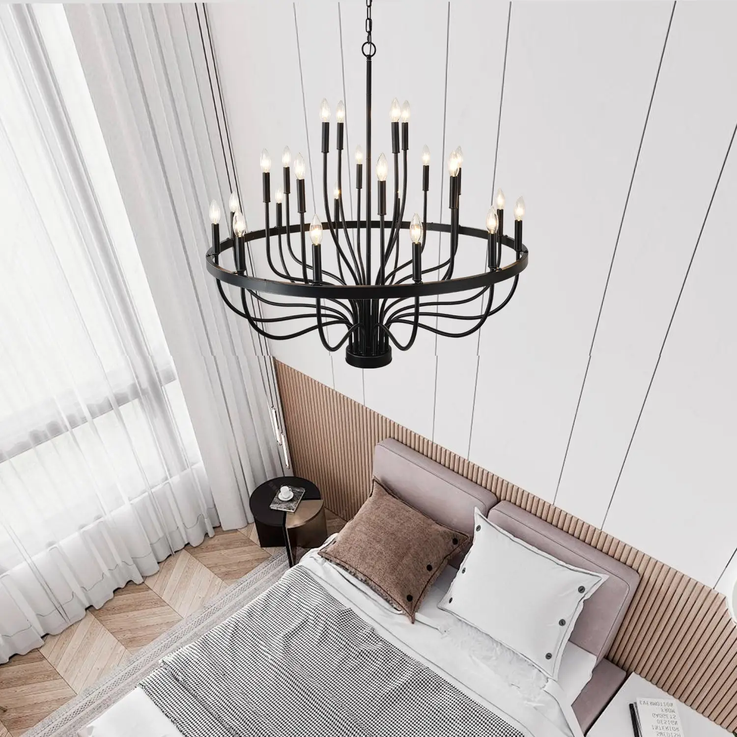Modern Pendant Light Living Room Chandelier with Adjustable Height - Image 7