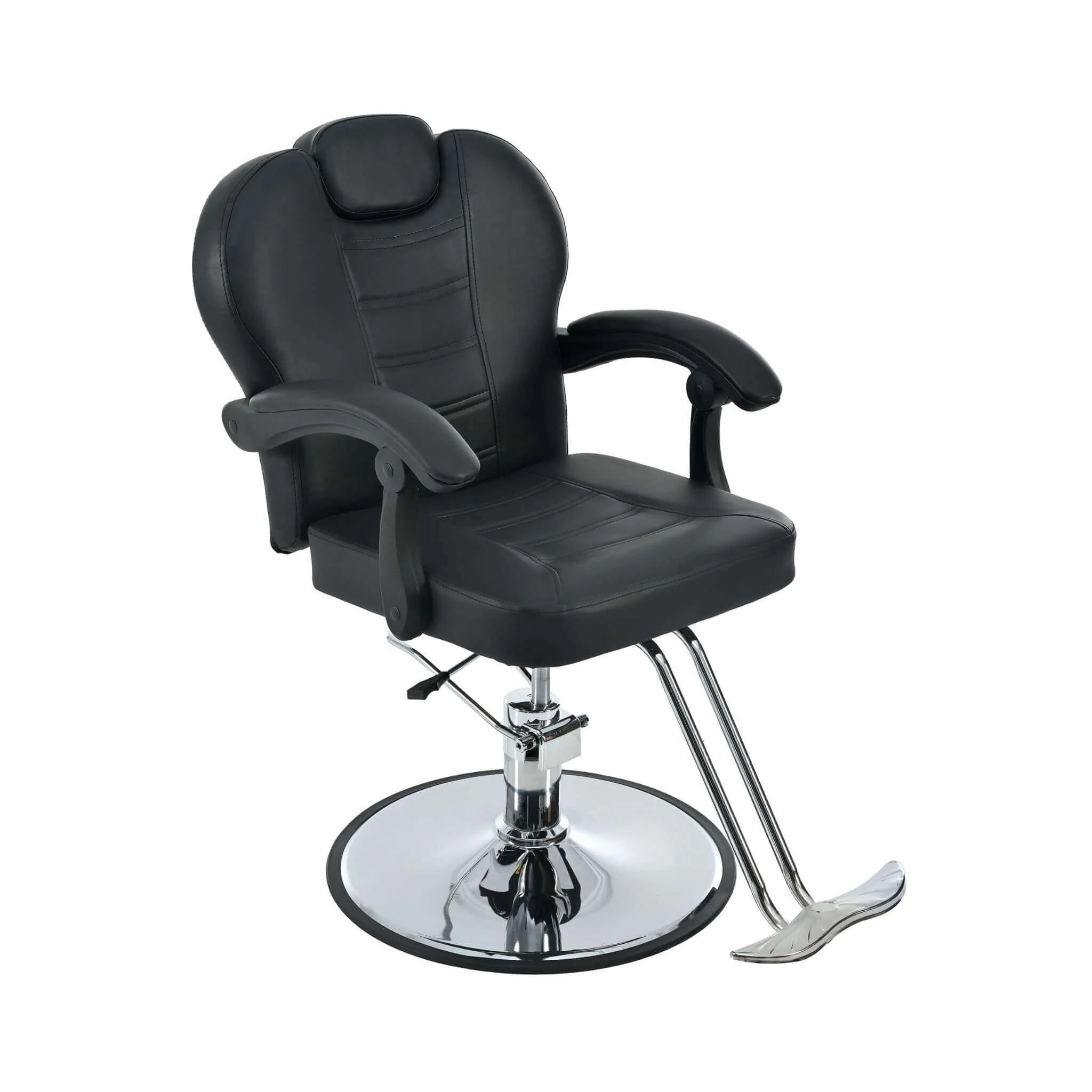 Modern Reclining Barber Chair With Adjustable Headrest And Hydraulic Pump (SAK62751) - Image 6