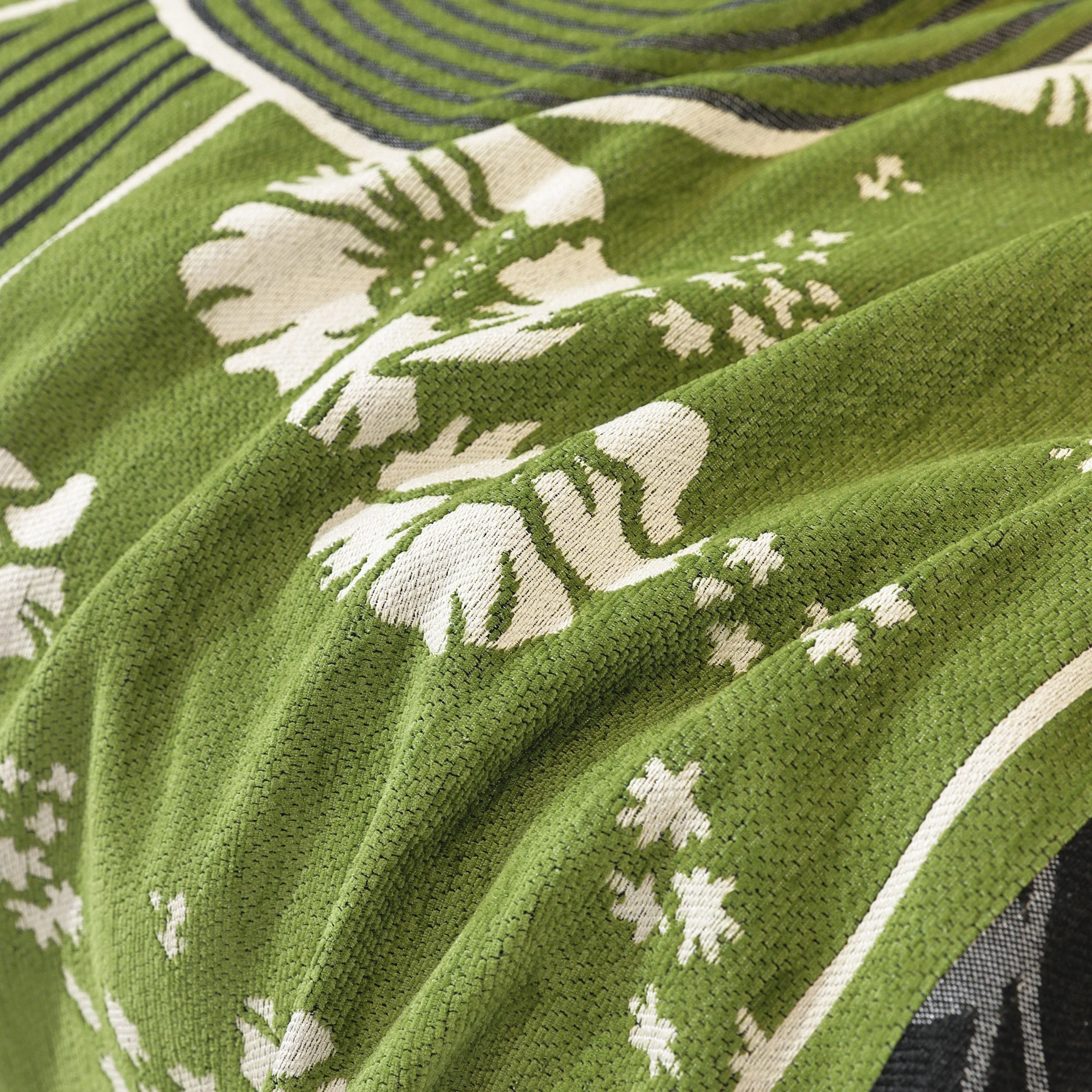 Modern Retro Sofa Throw - Decorative, Washable Chenille Blanket & Couch Protector - Image 28
