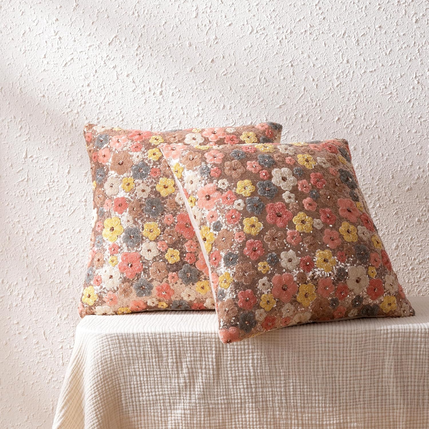 Modern Rustic Farmhouse Style Throw Pillow Covers - Image 3