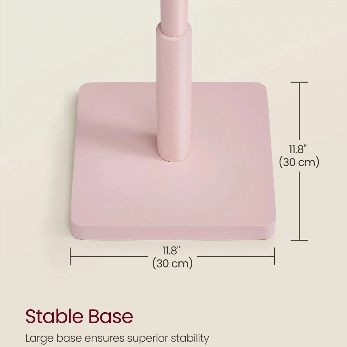 Modern Solid Wood Coat Rack Entryway Hall Tree Hat Stand in Pink - Image 3