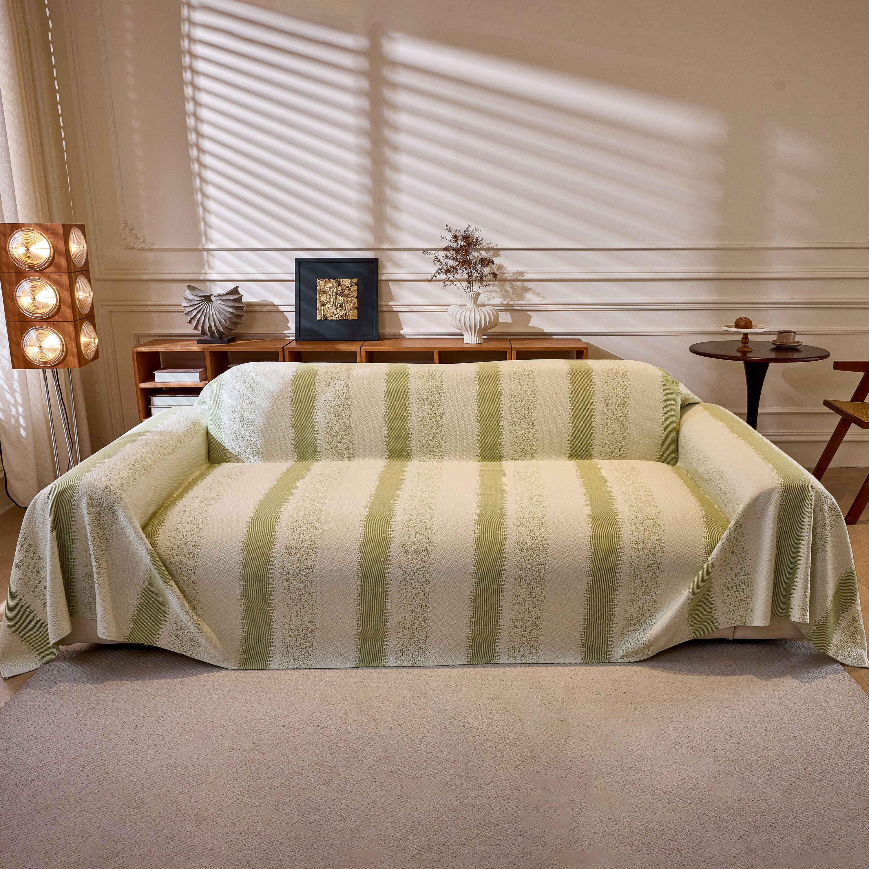 Modern Striped Sofa Throw Blanket, Lightweight Couch Cover for Summer Seating - Image 38